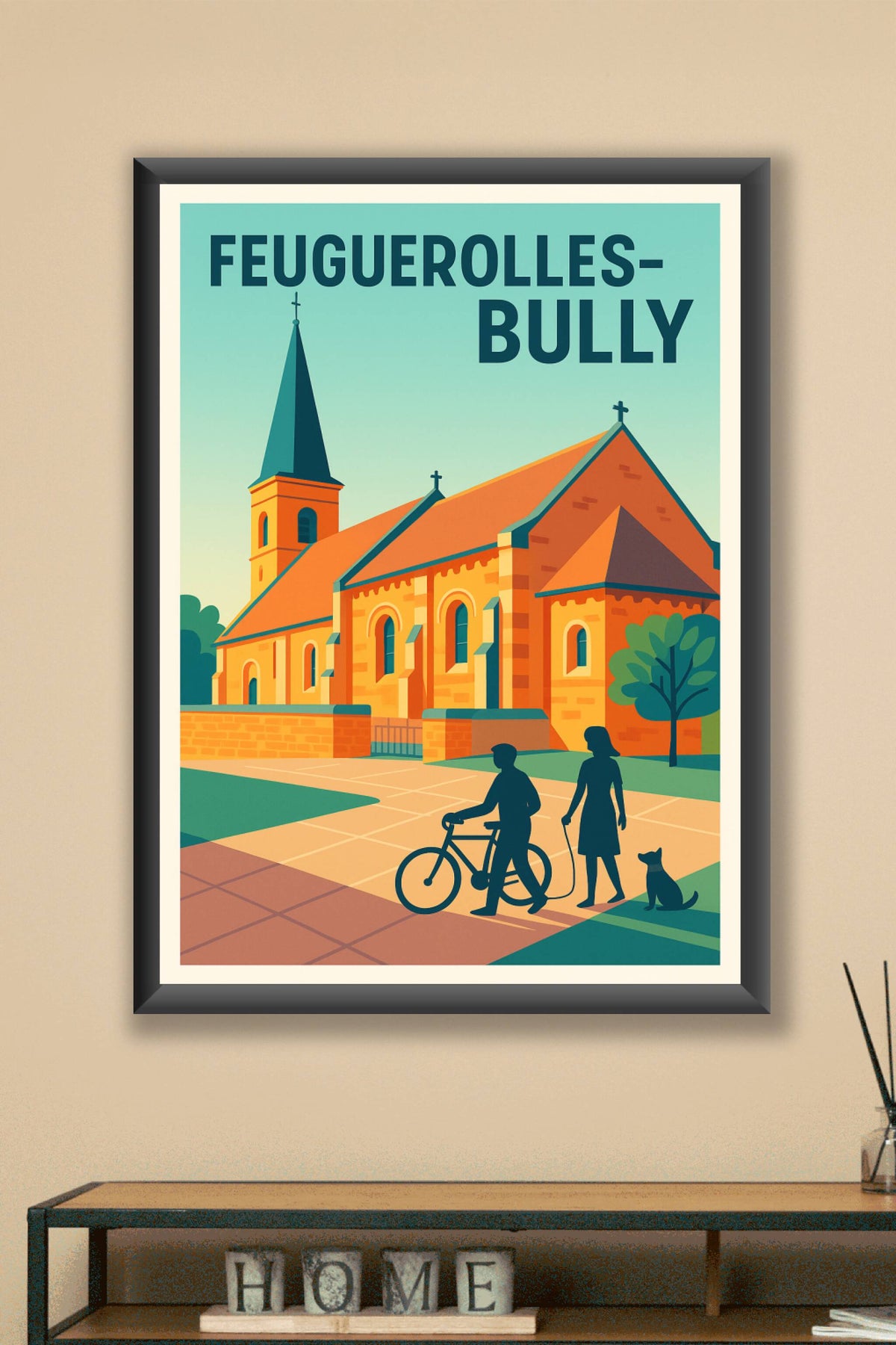 Affiche de Feuguerolles-Bully - Charme et sérénité au cœur du village