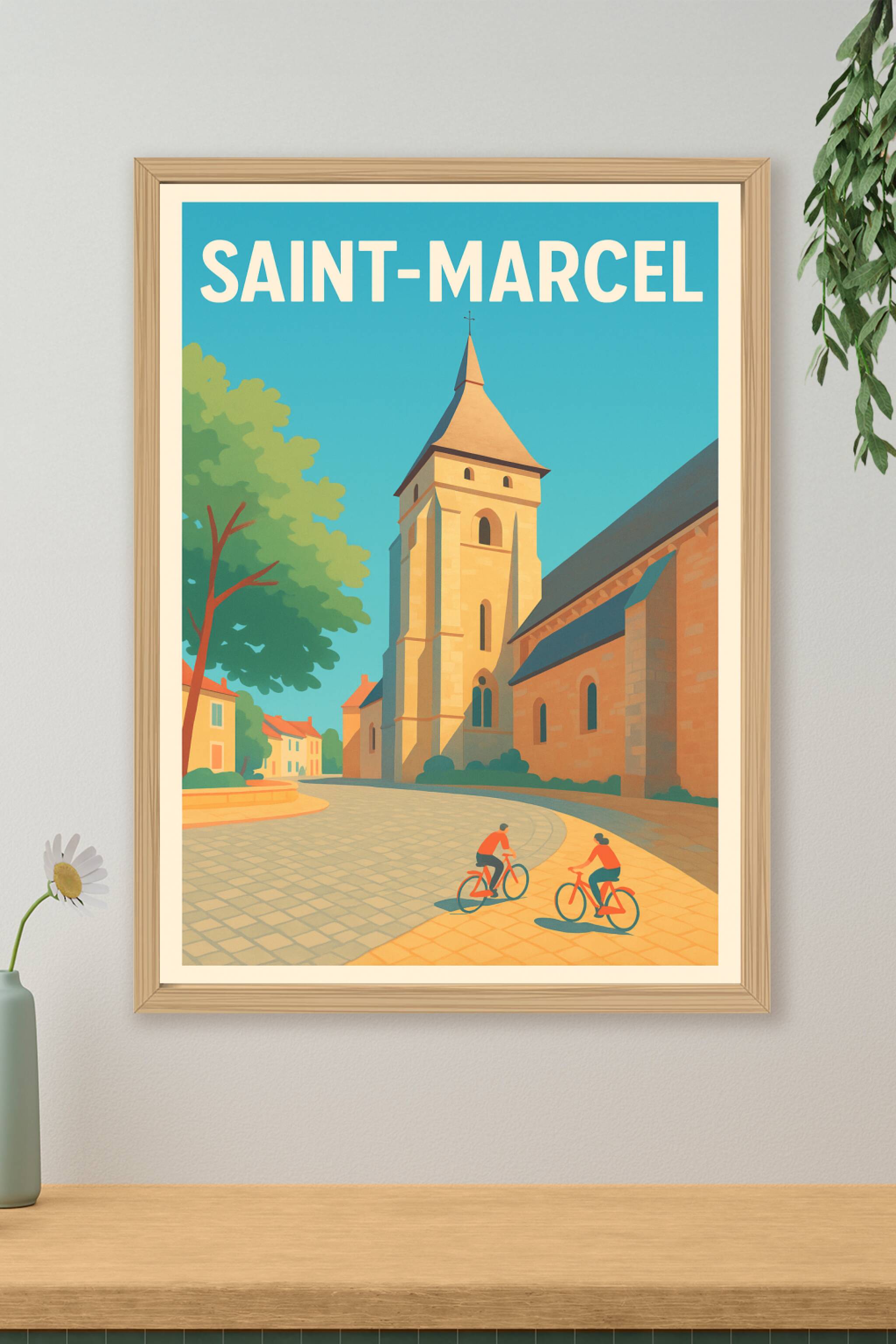 Affiche de Saint-Marcel - Douceur et sérénité au cœur du village
