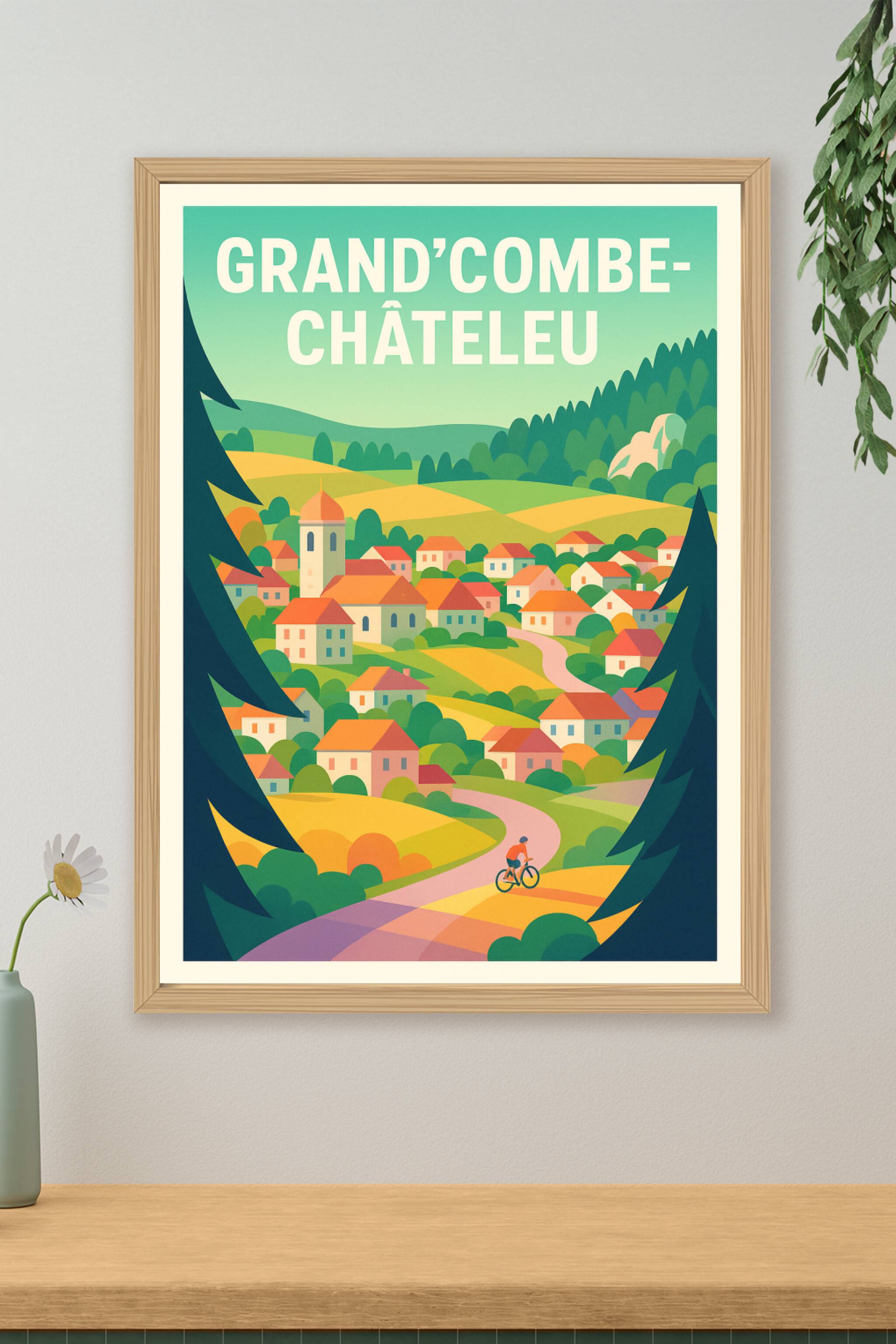 Affiche de Grand'Combe-Châteleu - Une escapade bucolique à travers les collines