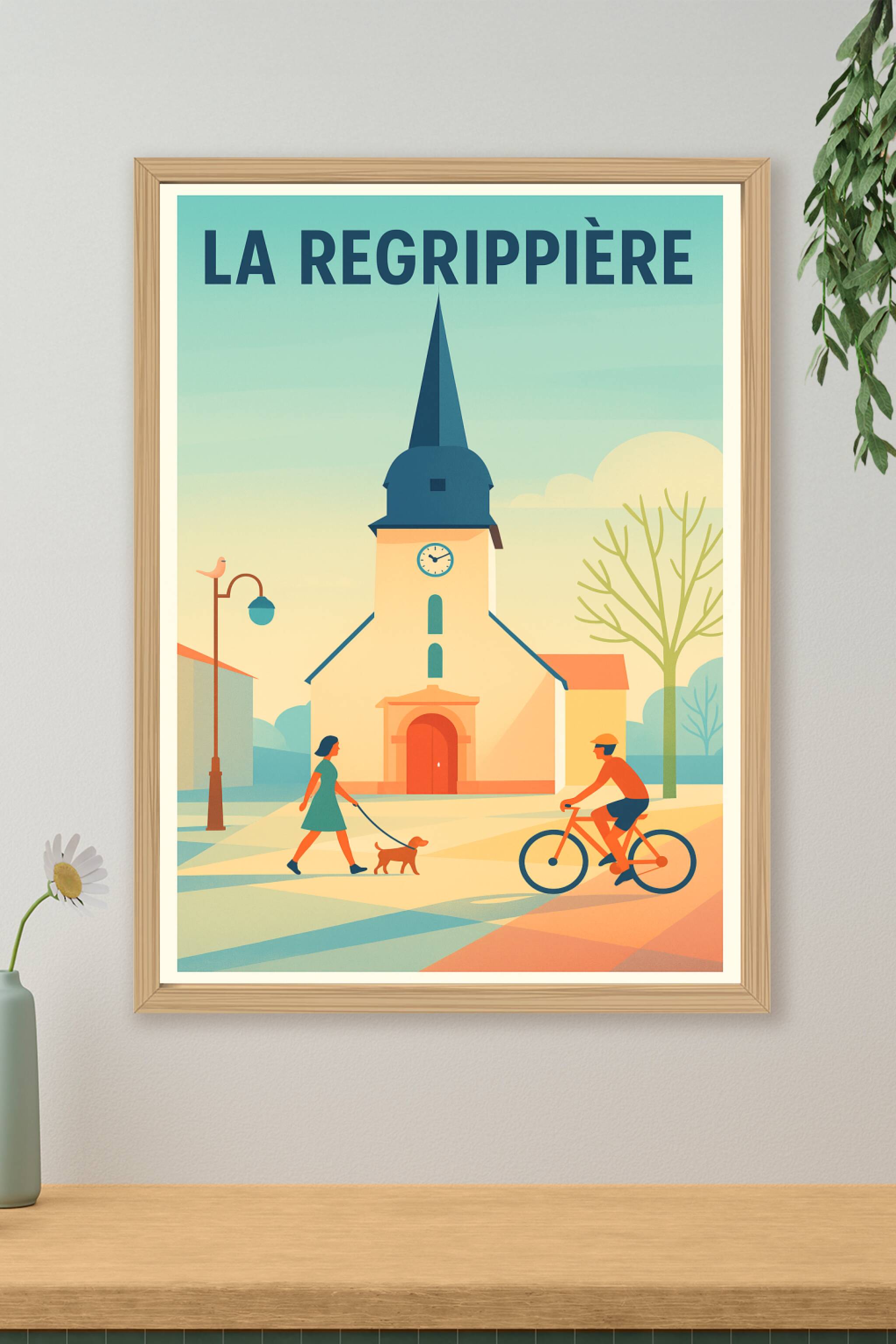Affiche de La Regrippière - Charme et douceur de la vie locale