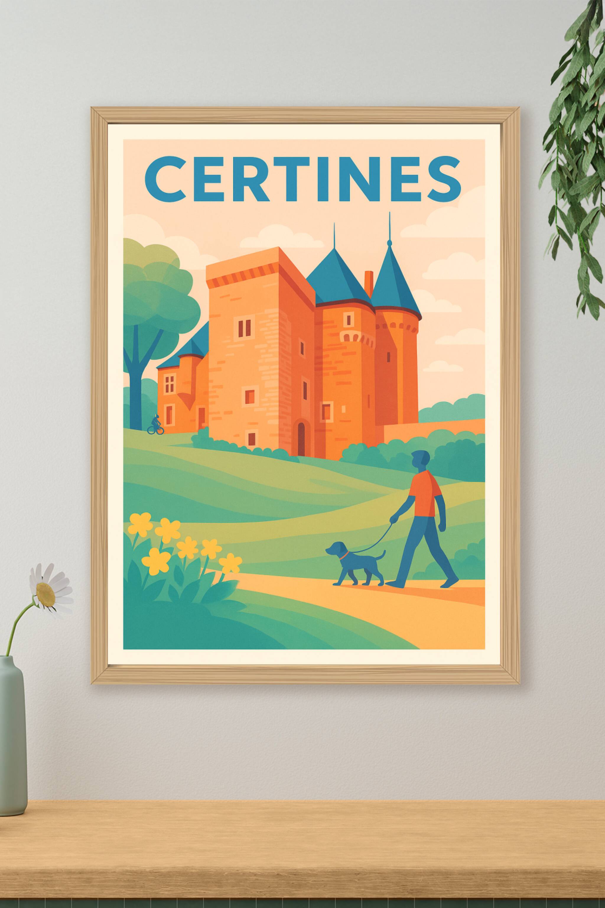 Affiche de Certines - L'élégance bucolique du château