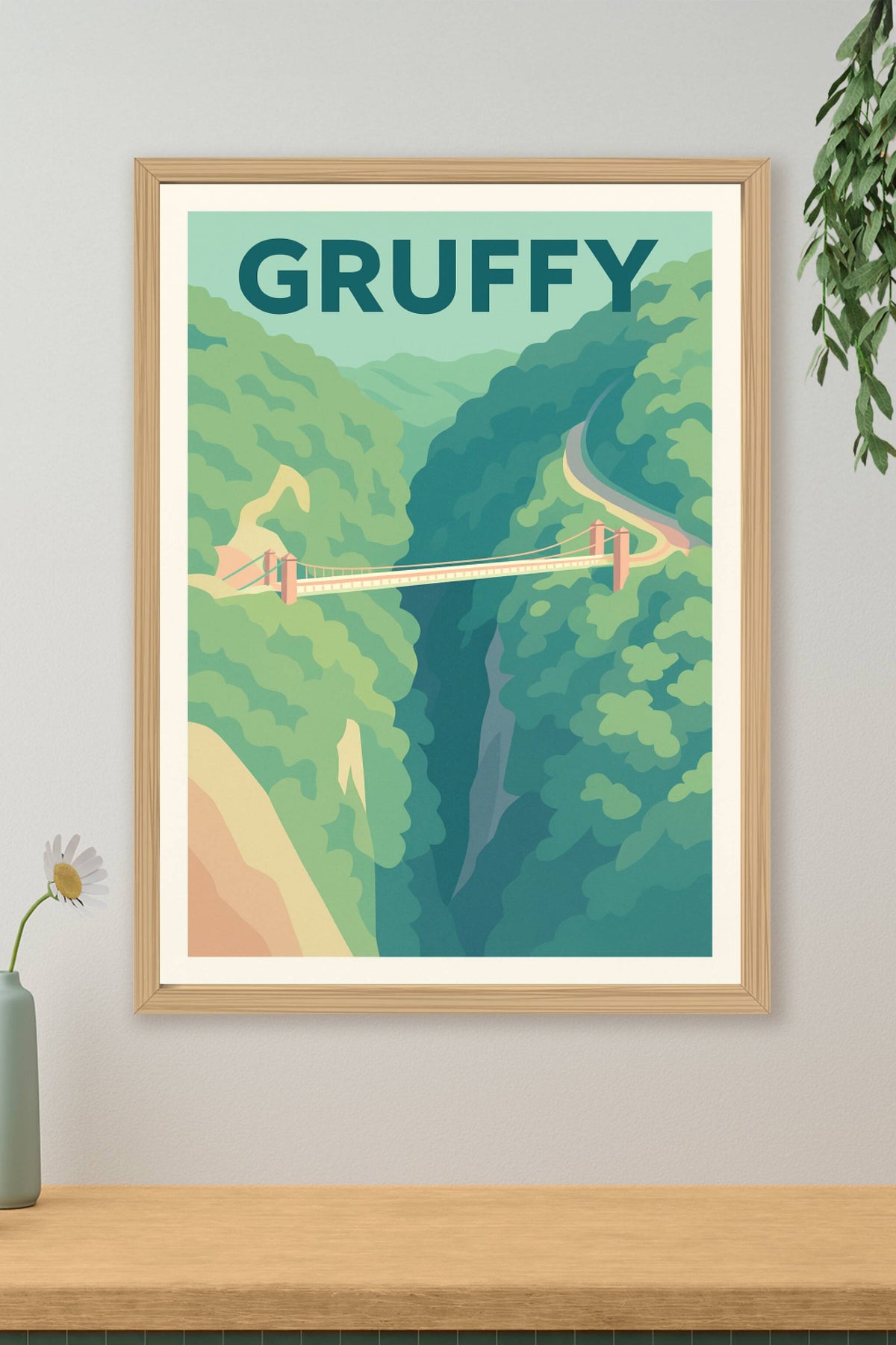 Affiche de Gruffy - L'élégance suspendue au cœur de la nature
