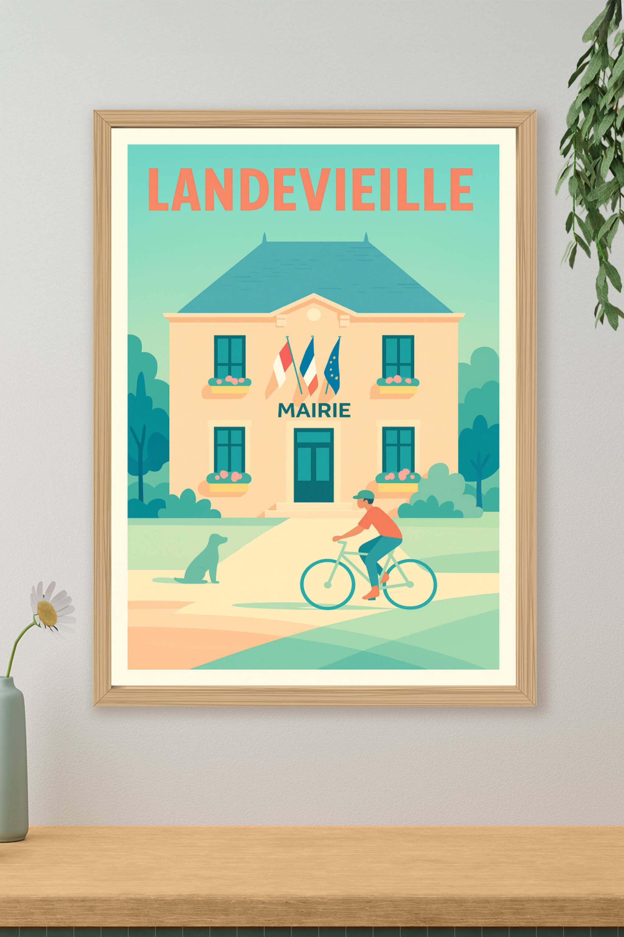Affiche de Landevieille - Charme paisible du quotidien