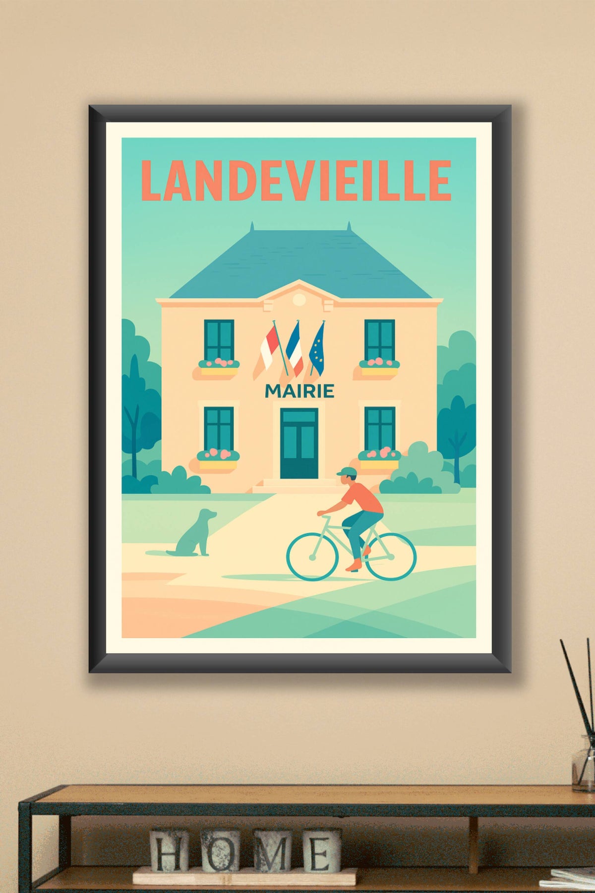 Affiche de Landevieille - Charme paisible du quotidien