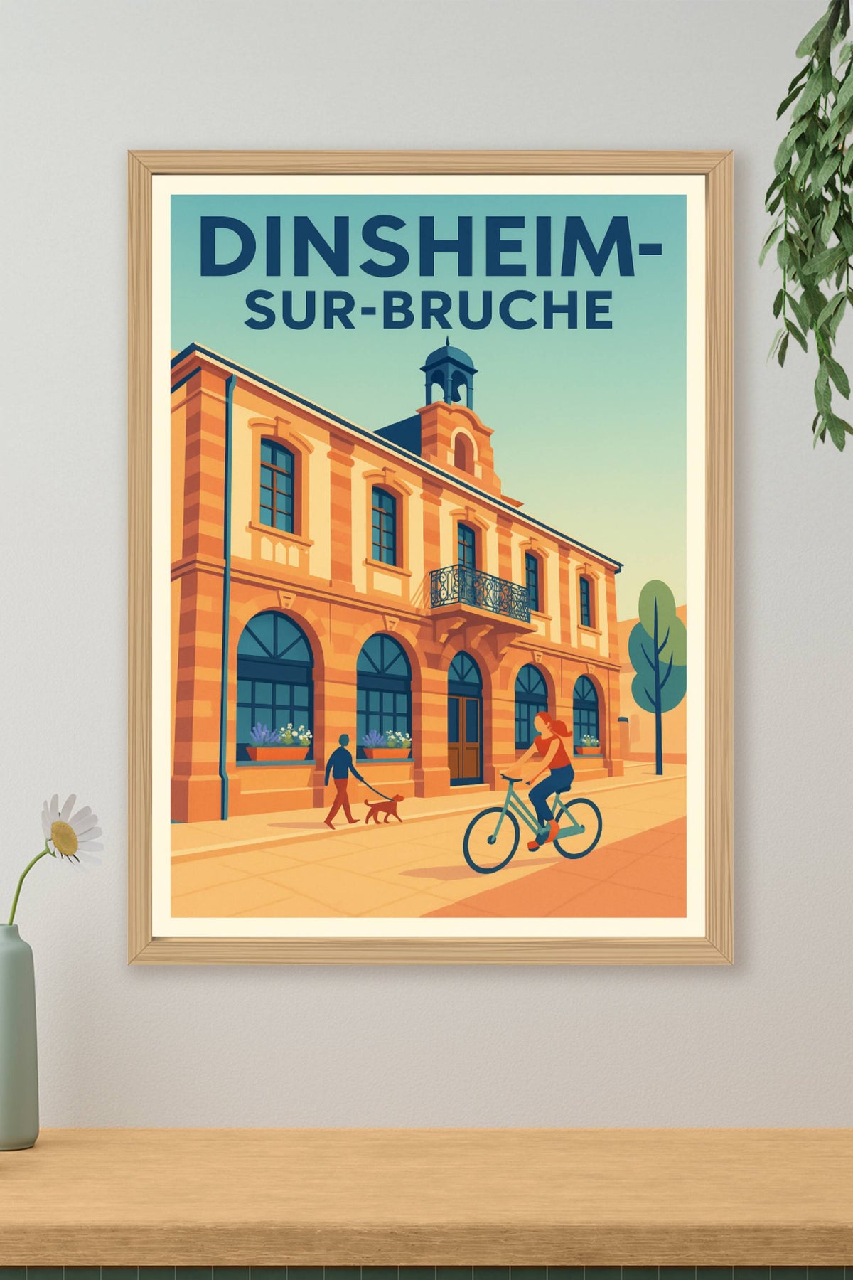 Affiche de Dinsheim-sur-Bruche - Charme et douceur de vie alsacienne