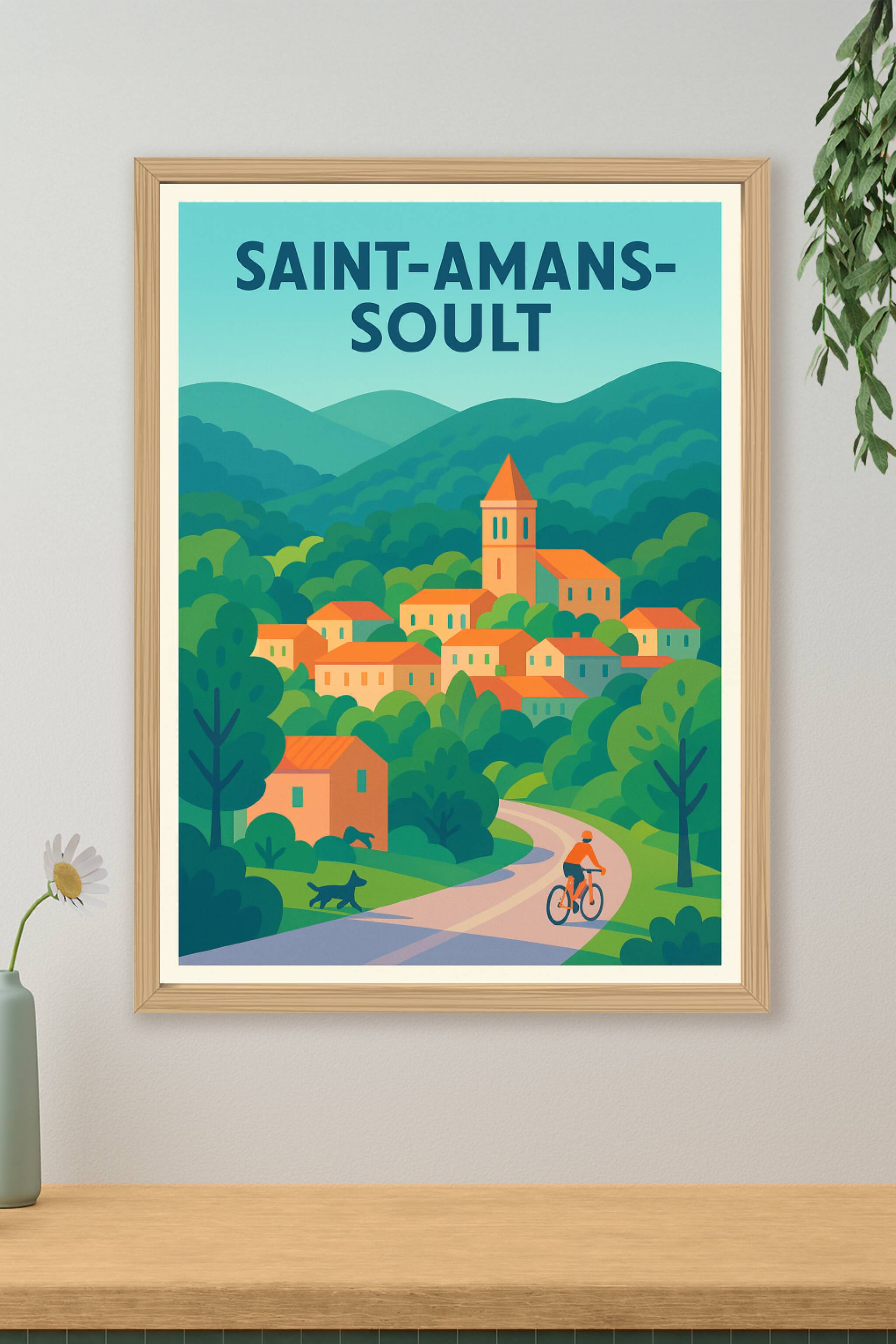 Affiche de Saint-Amans-Soult - Charme bucolique et douceur de vivre