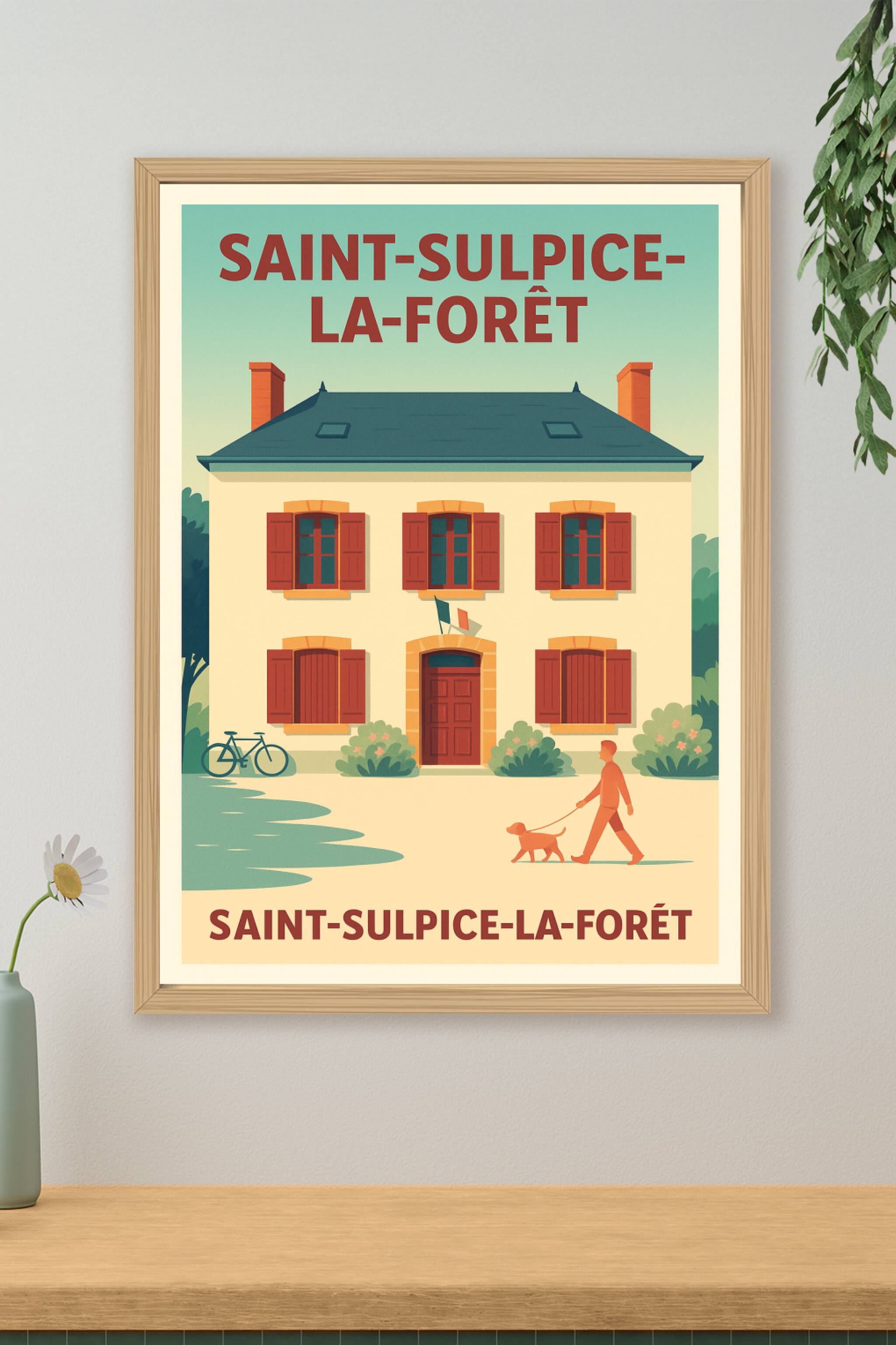 Affiche de Saint-Sulpice-la-Forêt - Charme et quiétude au cœur de la Bretagne