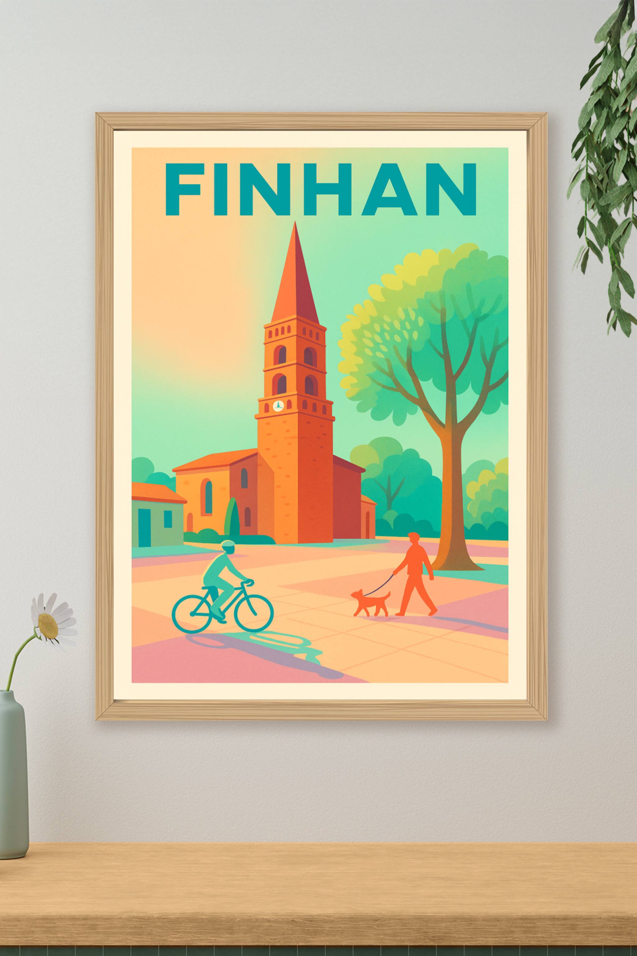 Affiche de Finhan - Charme paisible au cœur du village