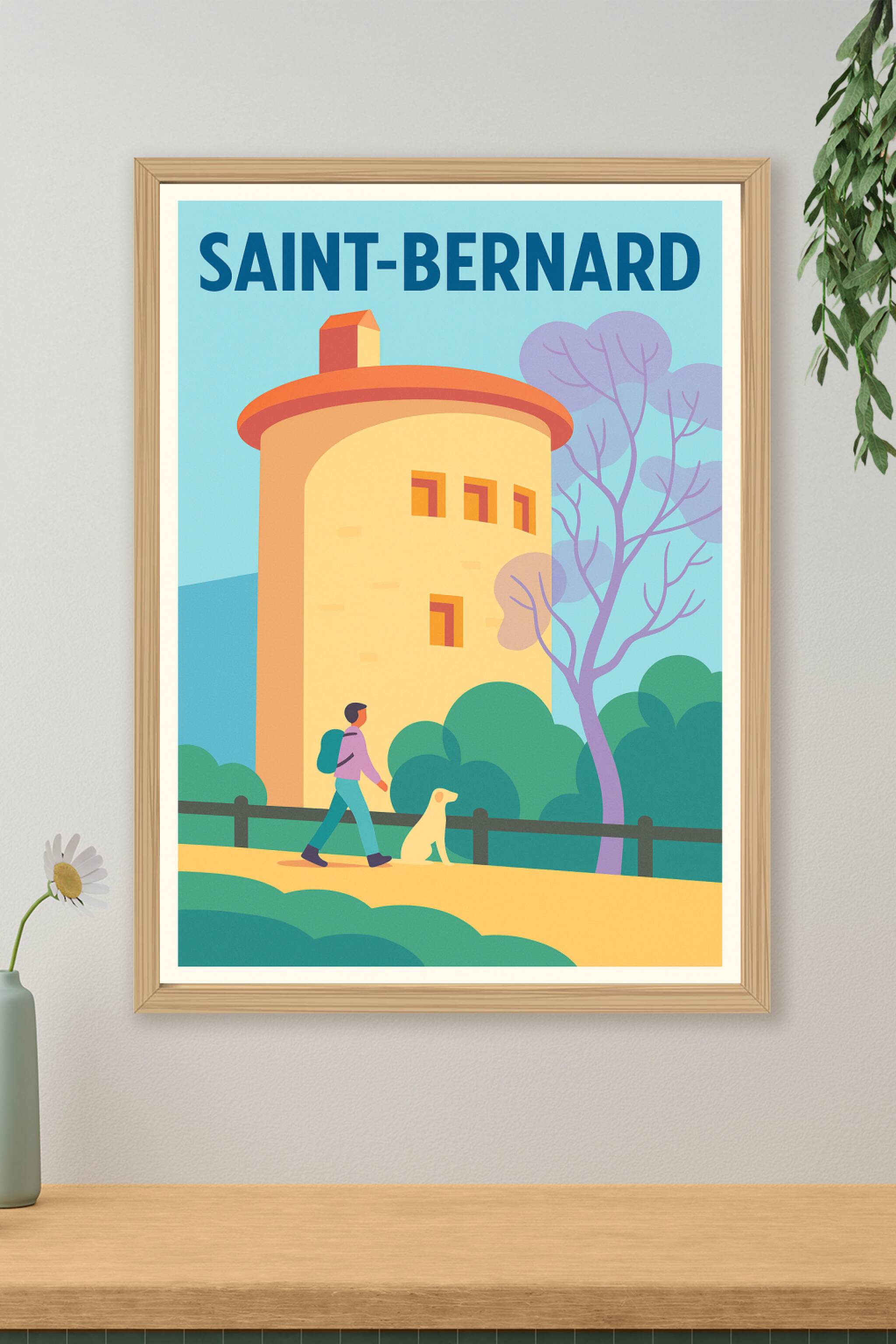 Affiche de Saint-Bernard - Promenade paisible au cœur de la nature