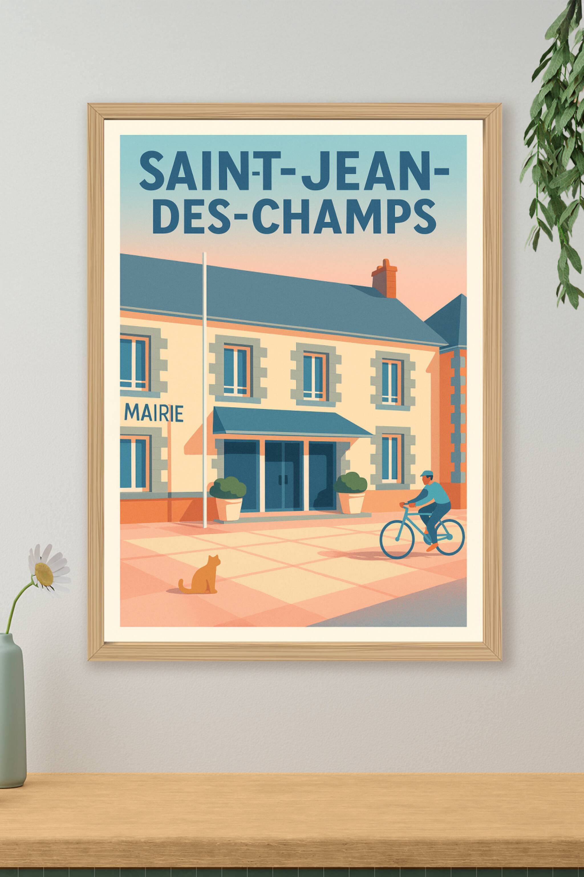 Affiche de Saint-Jean-des-Champs - Charme paisible au cœur du village