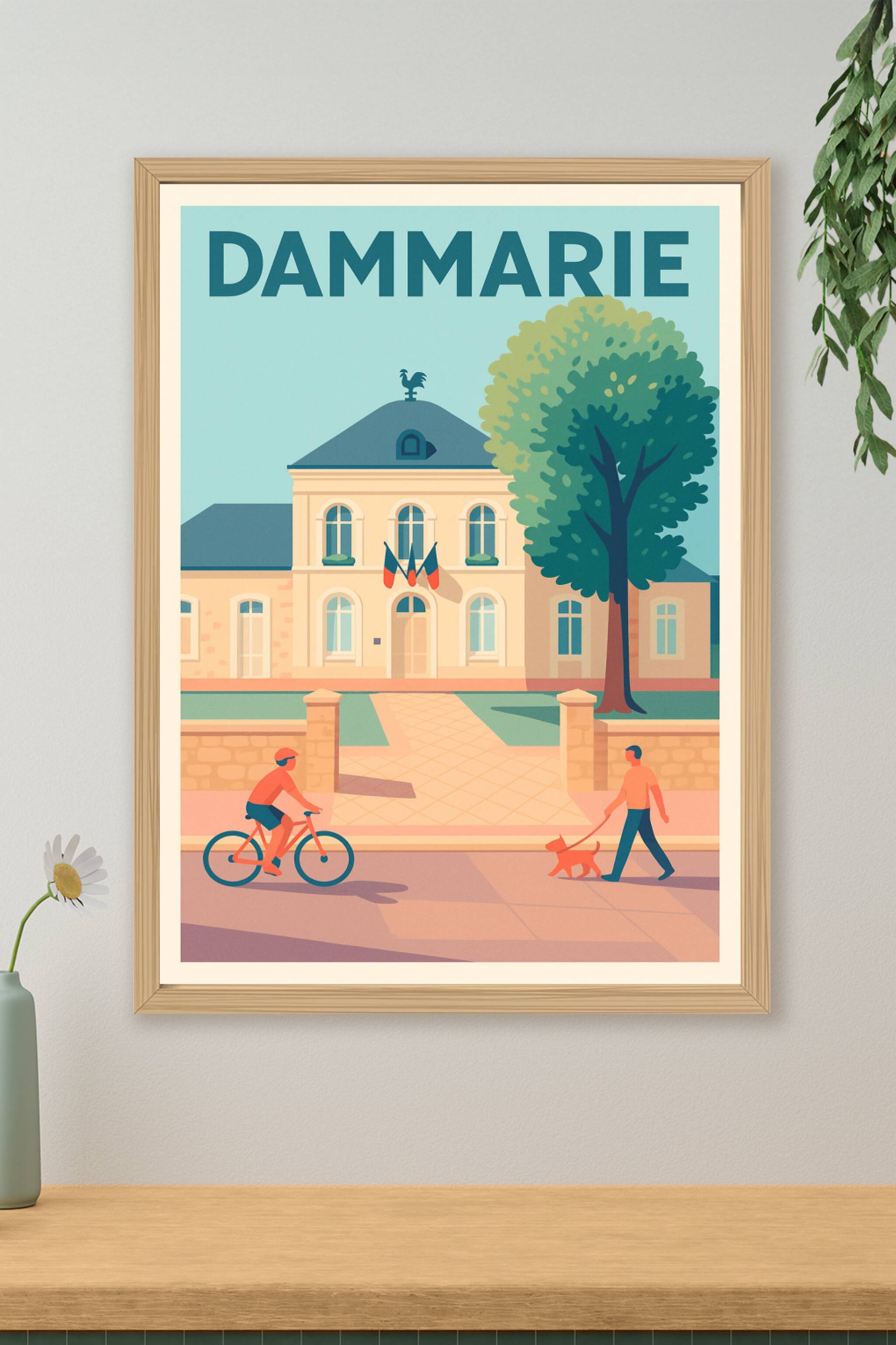 Affiche de Dammarie - Charme paisible et quotidien animé