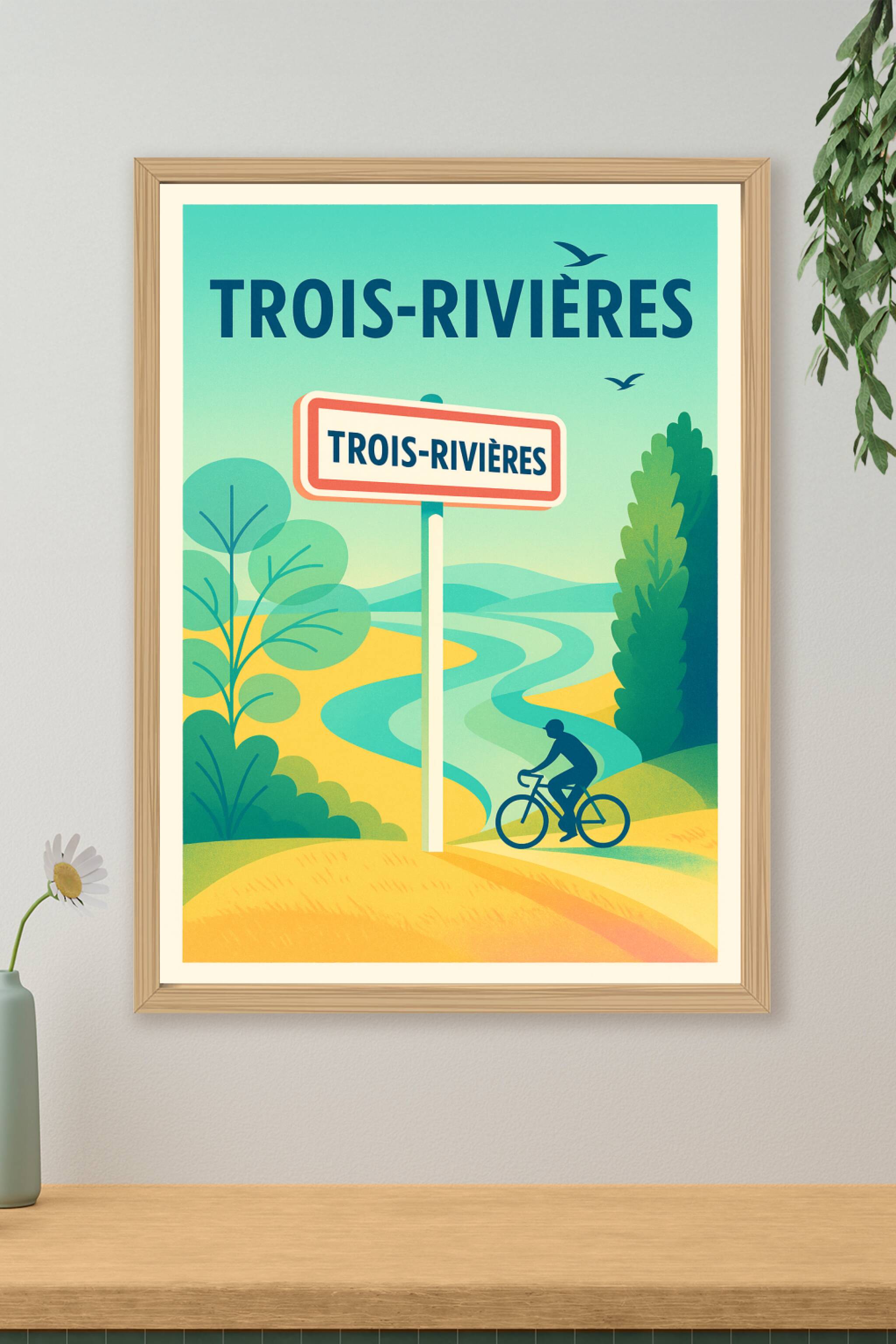 Affiche de Trois-Rivières - Escapade nature et douceur de vivre