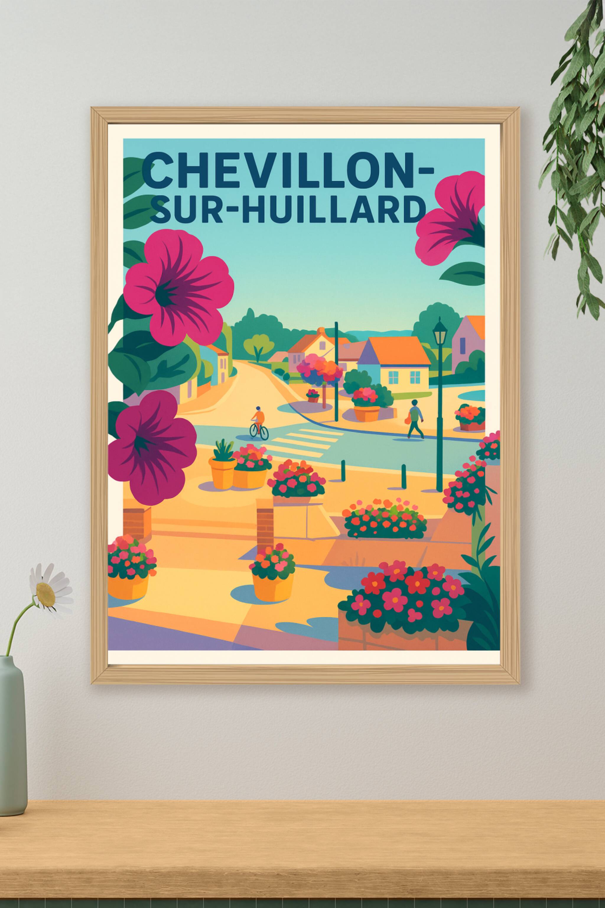 Affiche de Chevillon-sur-Huillard - Charme fleuri et douceur de vivre