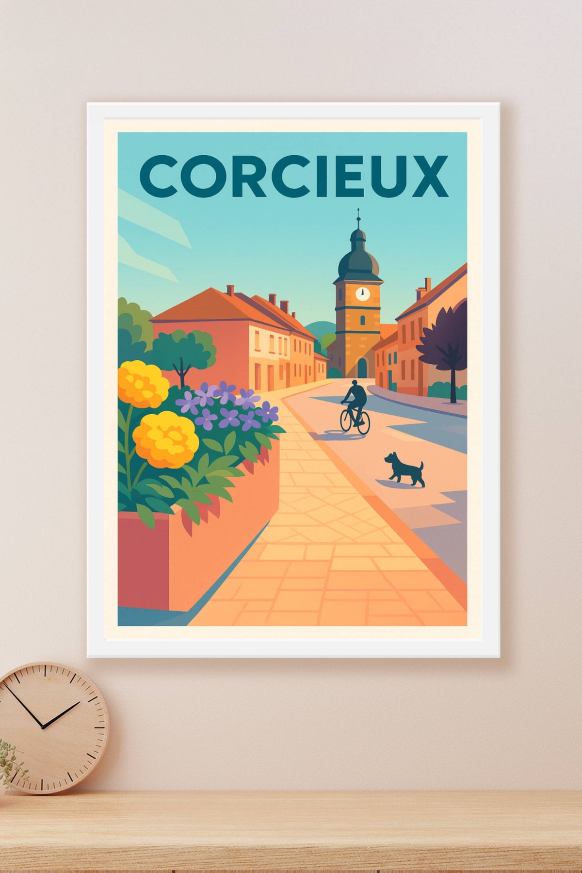 Affiche de Corcieux - Douceur et charme d'un village vosgien