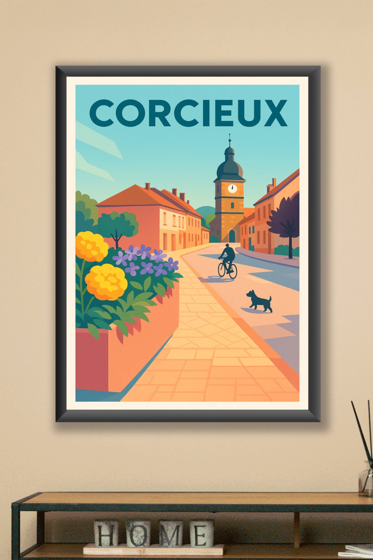 Affiche de Corcieux - Douceur et charme d'un village vosgien