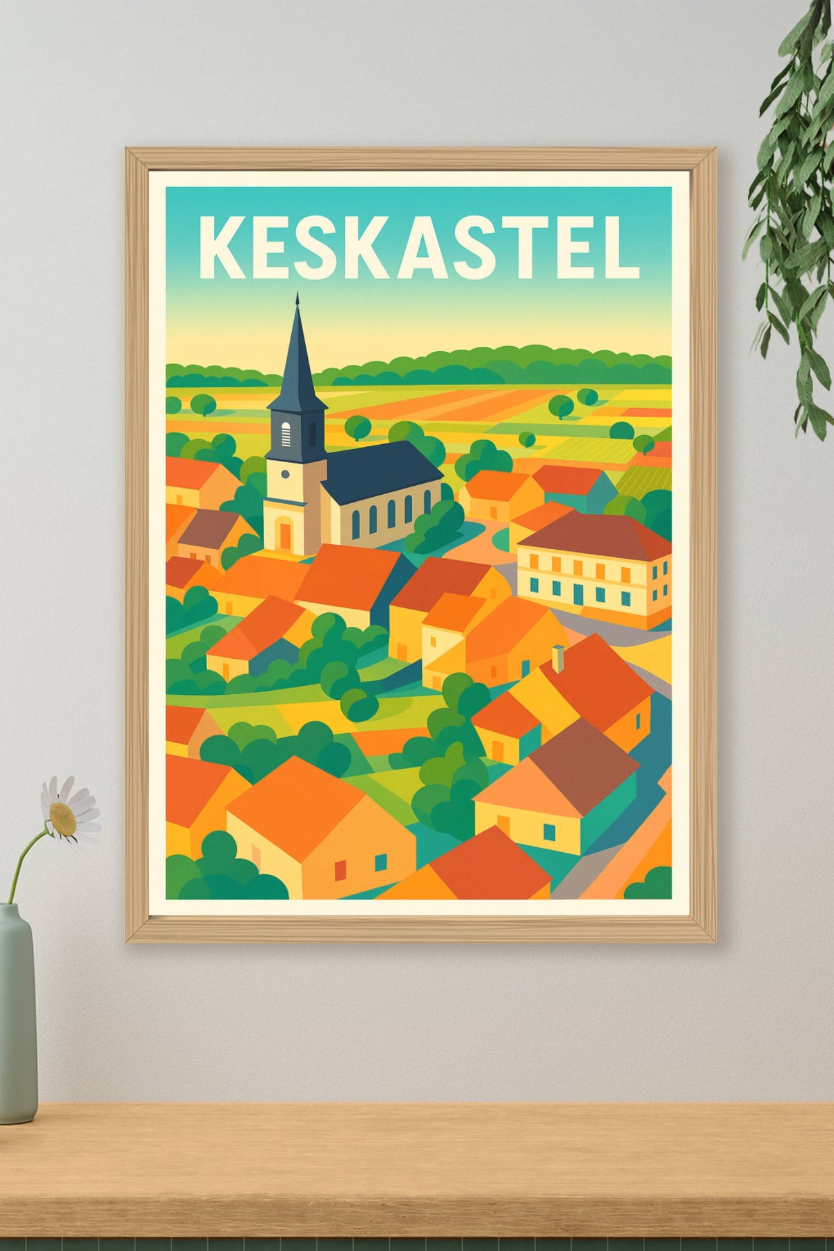Affiche de Keskastel - Charme et sérénité au cœur de la campagne alsacienne