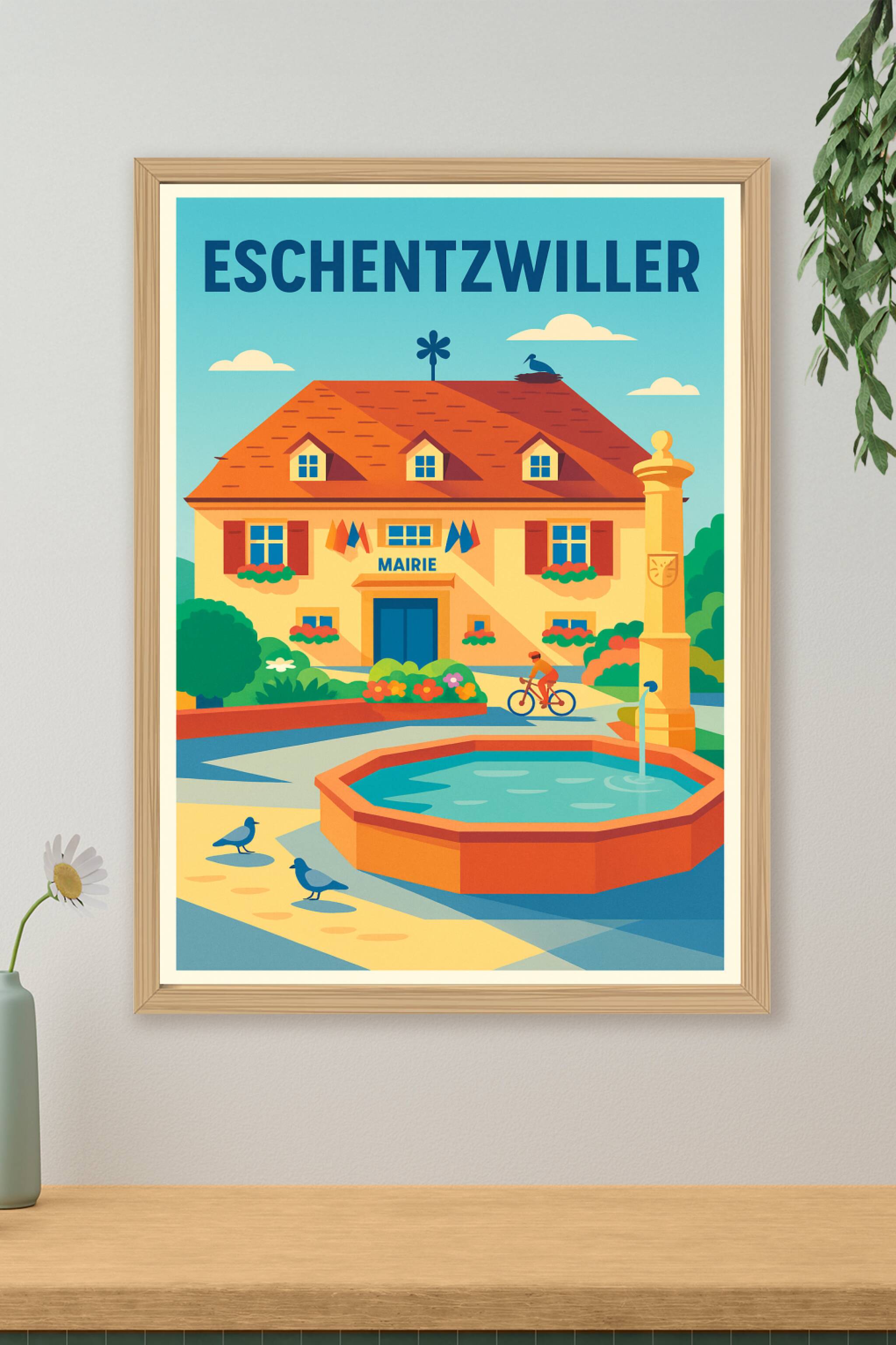 Affiche de Eschentzwiller - Charme paisible au cœur de la mairie
