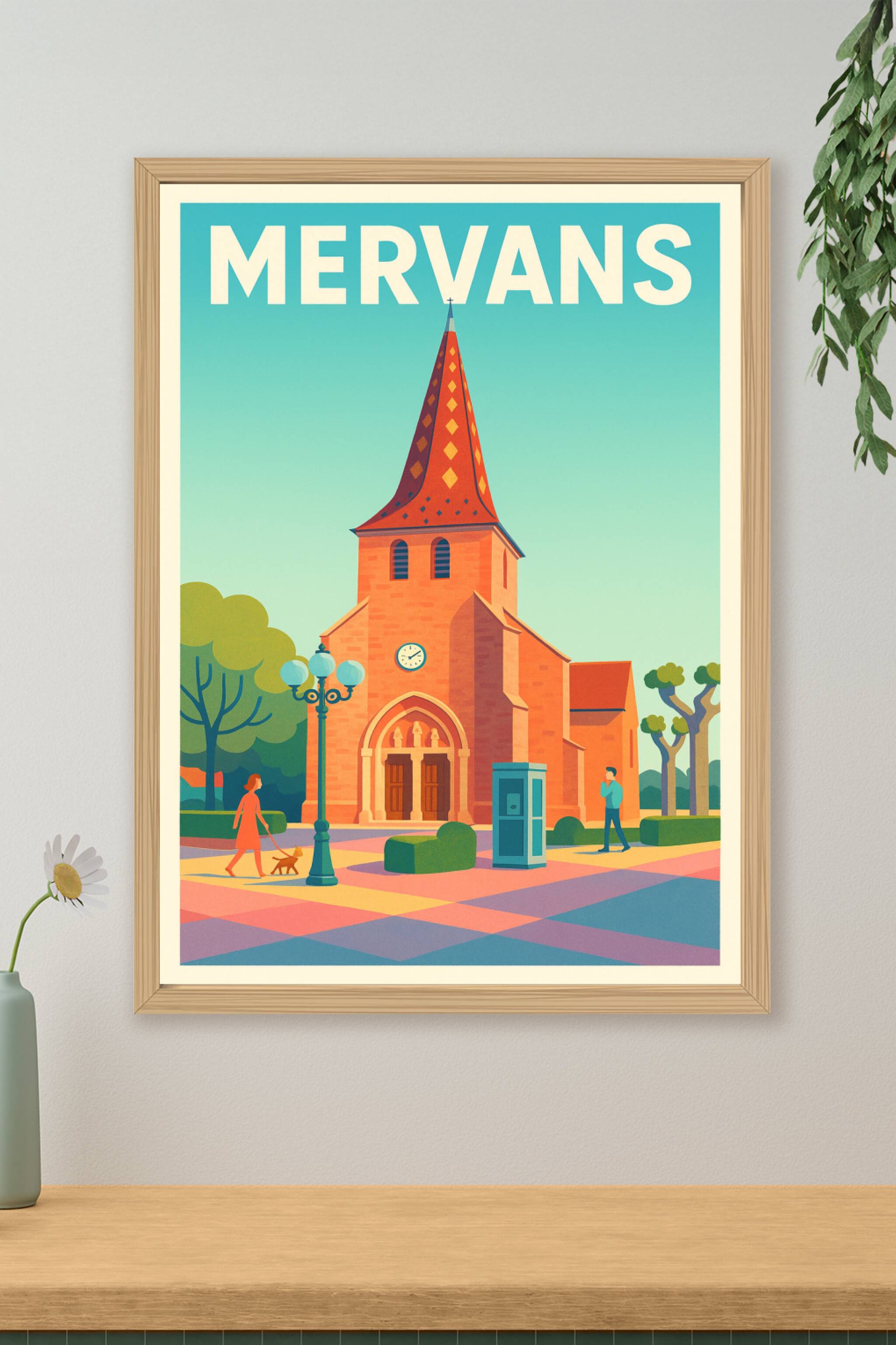 Affiche de Mervans - Charme et Sérénité au Cœur du Village