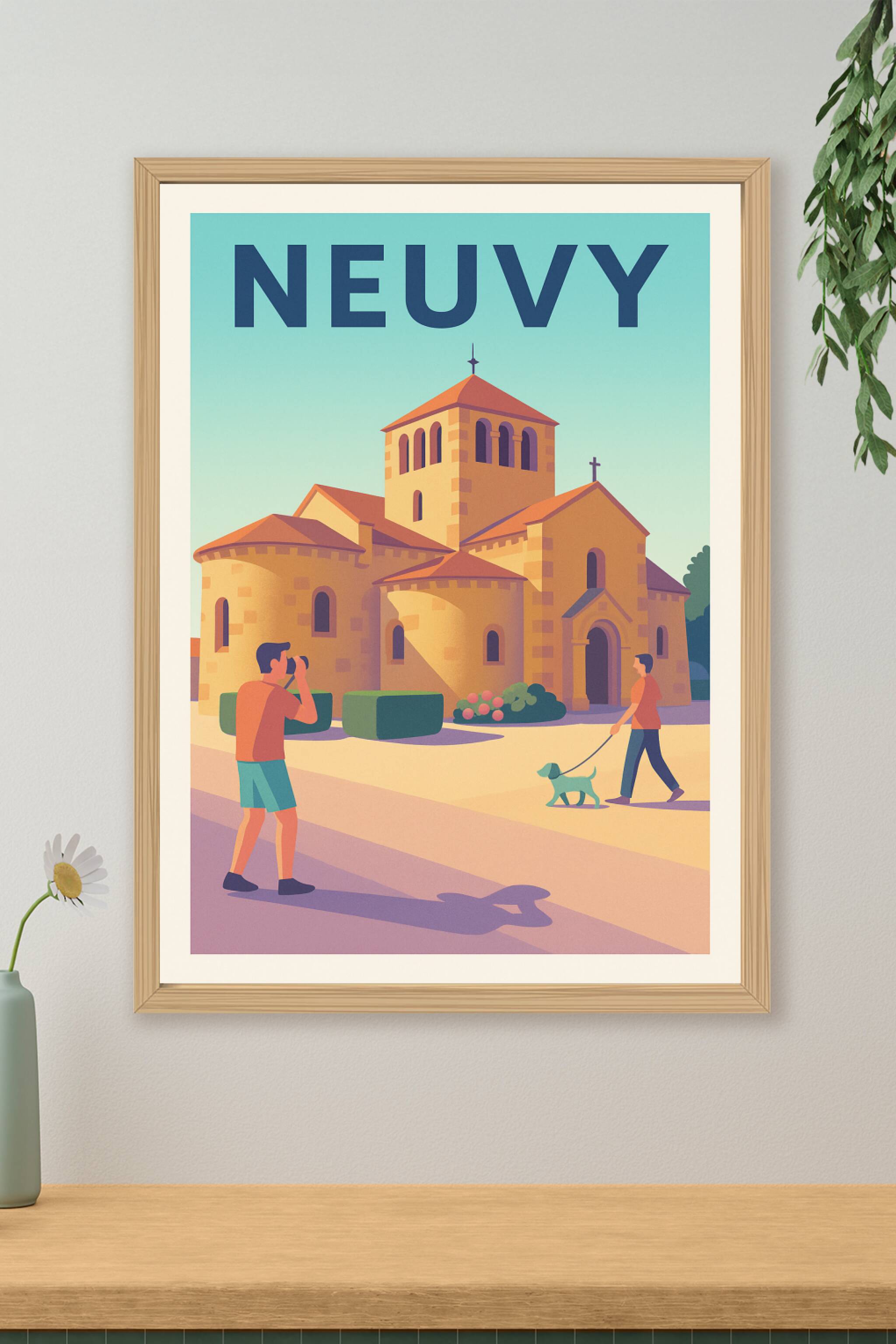 Affiche de Neuvy - L'élégance architecturale au cœur du patrimoine