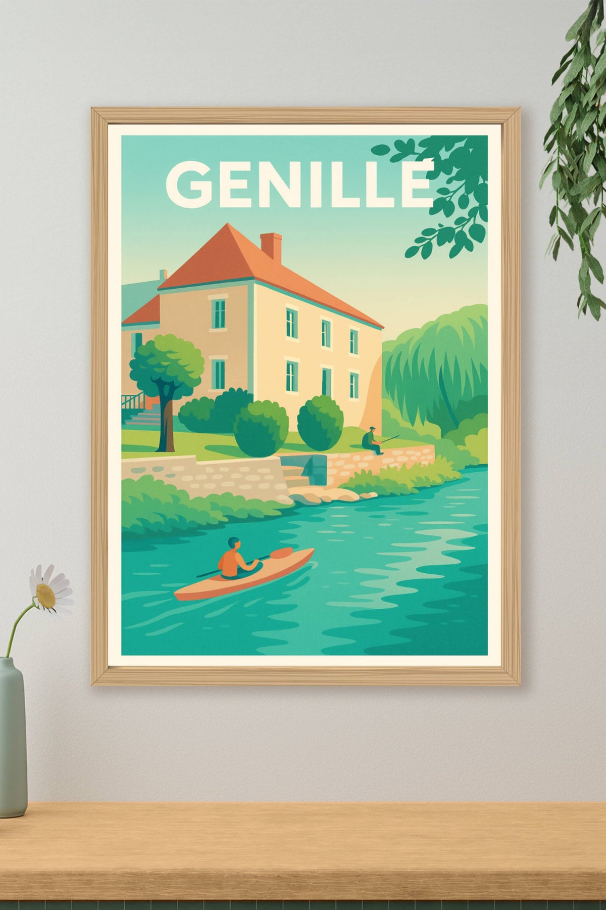 Affiche de Genillé - Évasion paisible au fil de l'eau