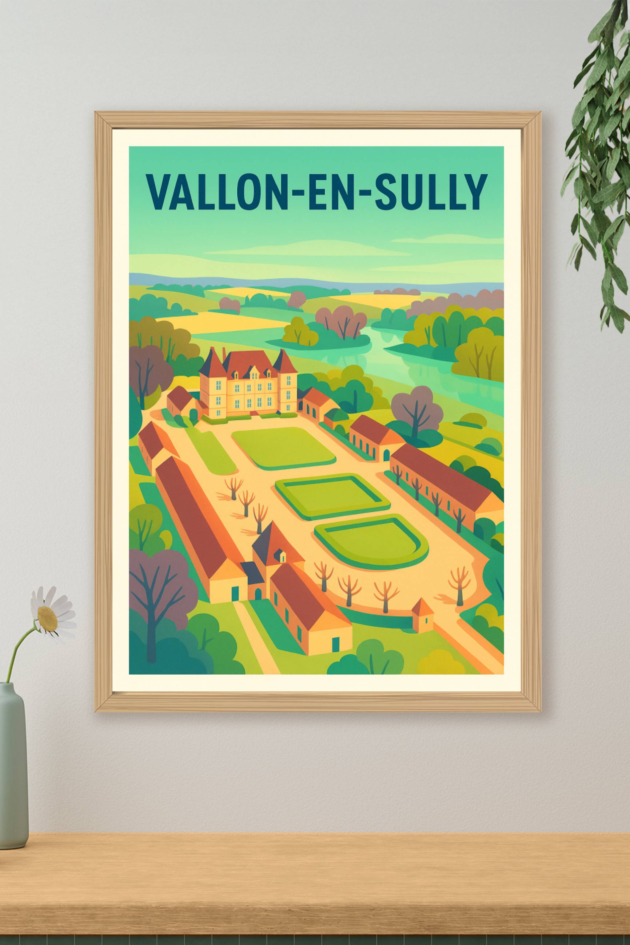Affiche de Vallon-en-Sully - Charme et sérénité au cœur de la campagne