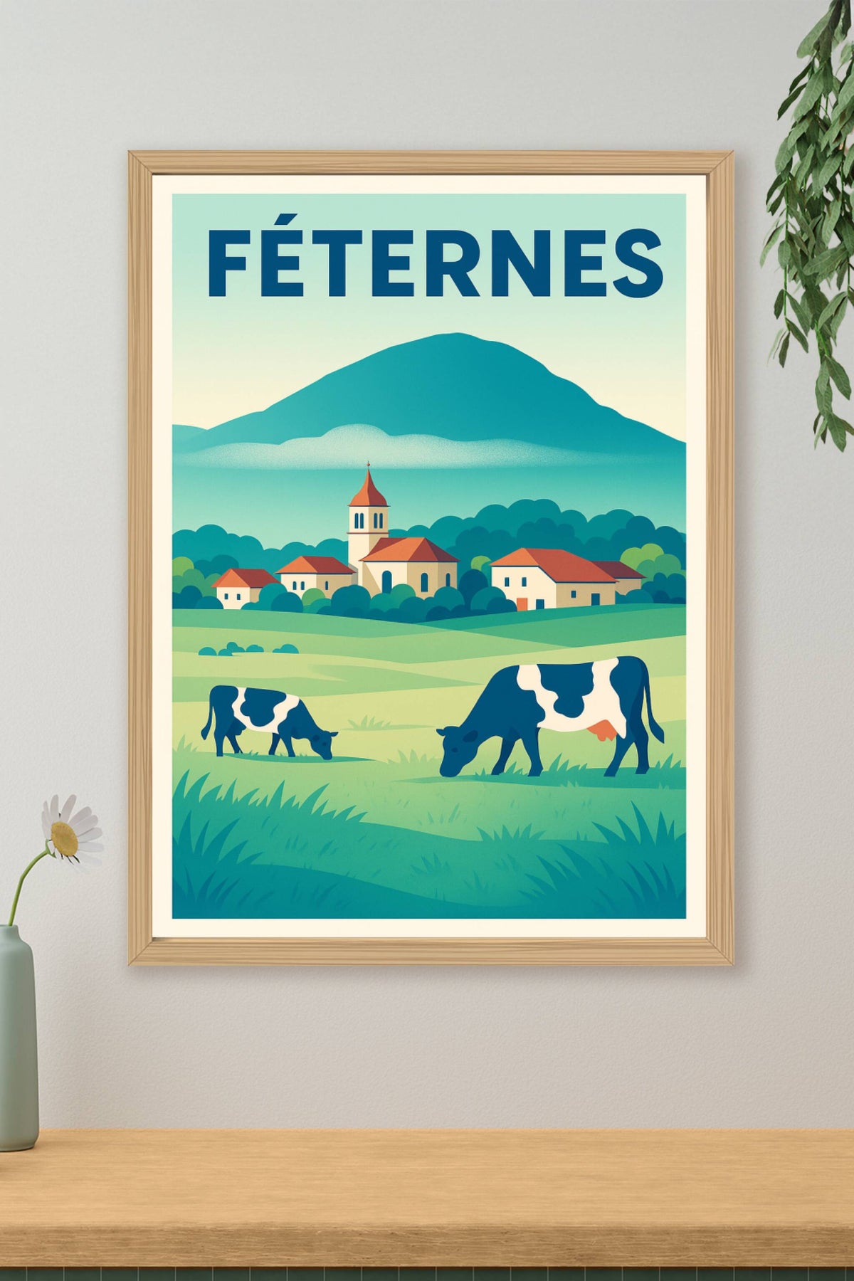 Affiche de Féternes - Charme pastoral au pied des montagnes