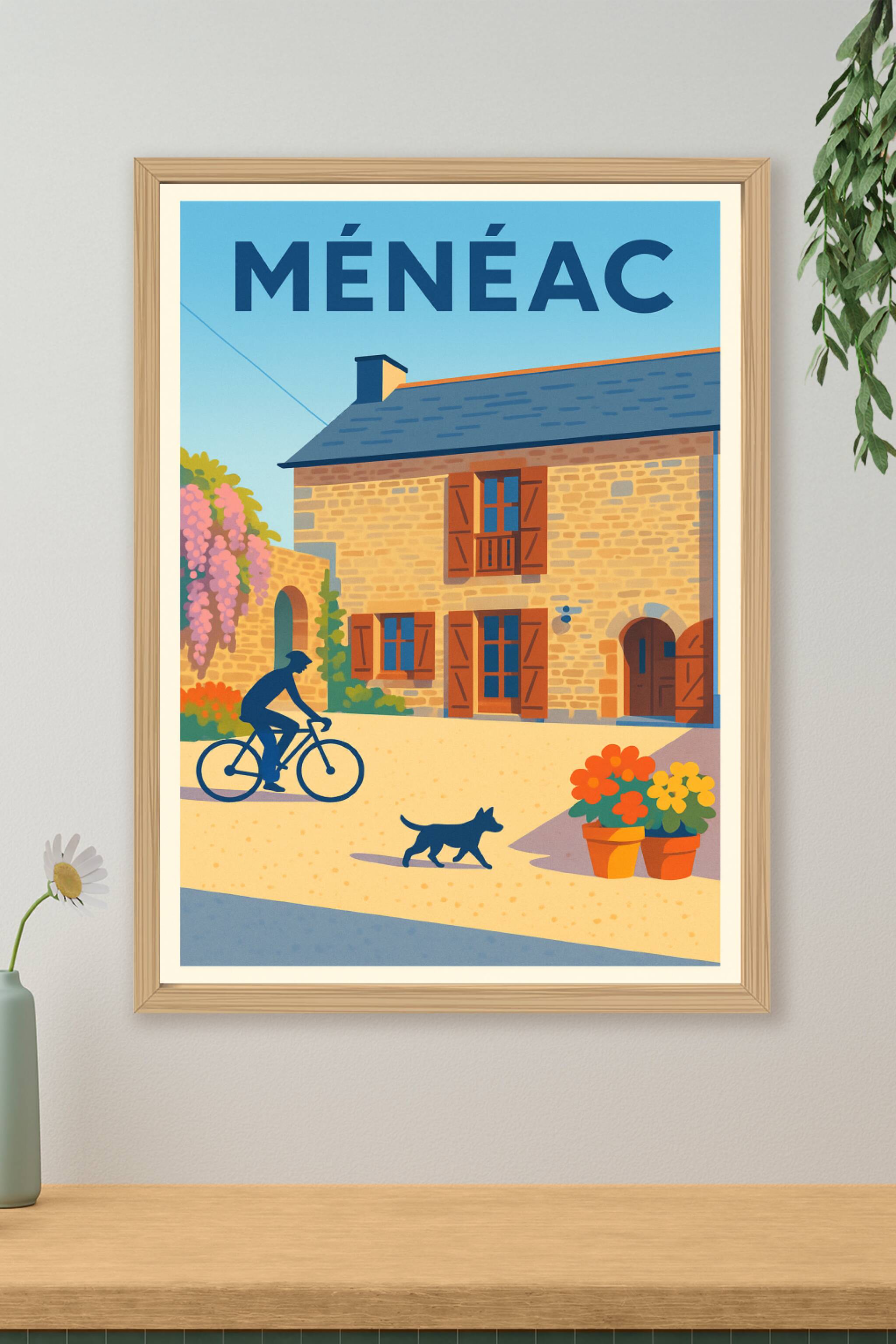 Affiche de Ménéac - Charme paisible et douceur de vivre