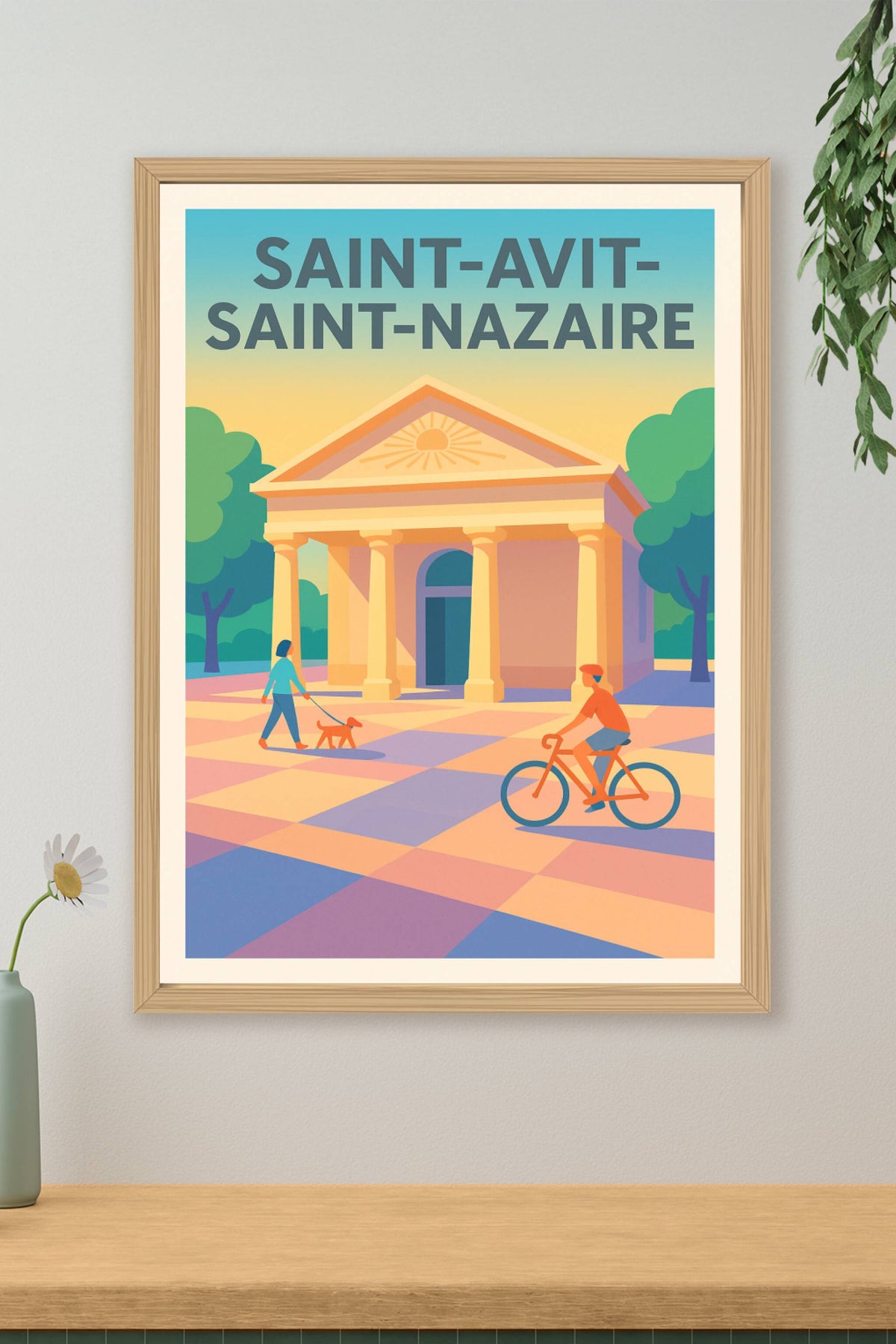 Affiche de Saint-Avit-Saint-Nazaire - Une touche de sérénité architecturale