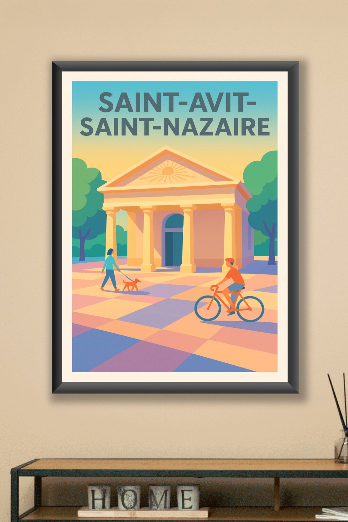 Affiche de Saint-Avit-Saint-Nazaire - Une touche de sérénité architecturale