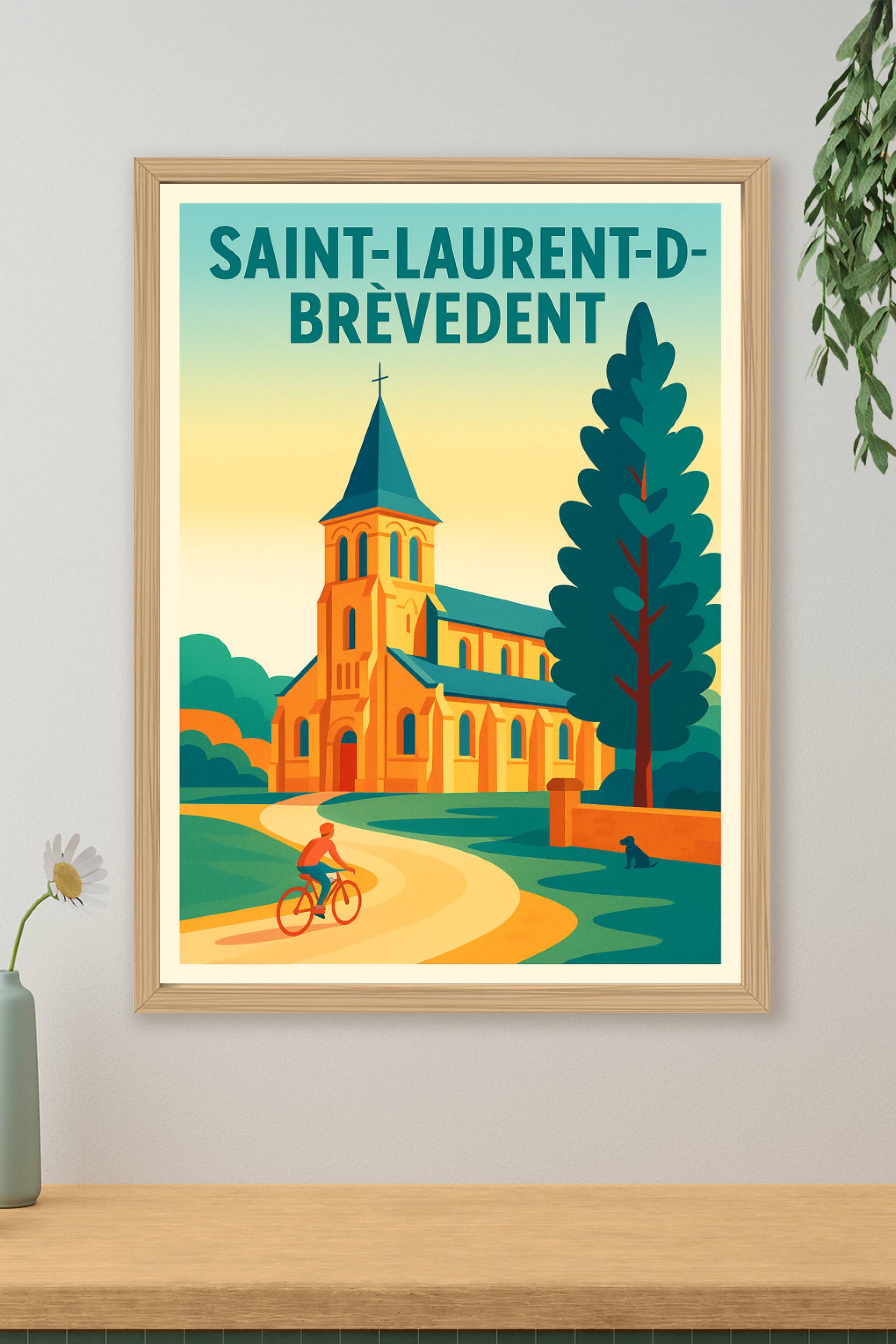 Affiche de Saint-Laurent-de-Brèvedent - Charme et sérénité normande