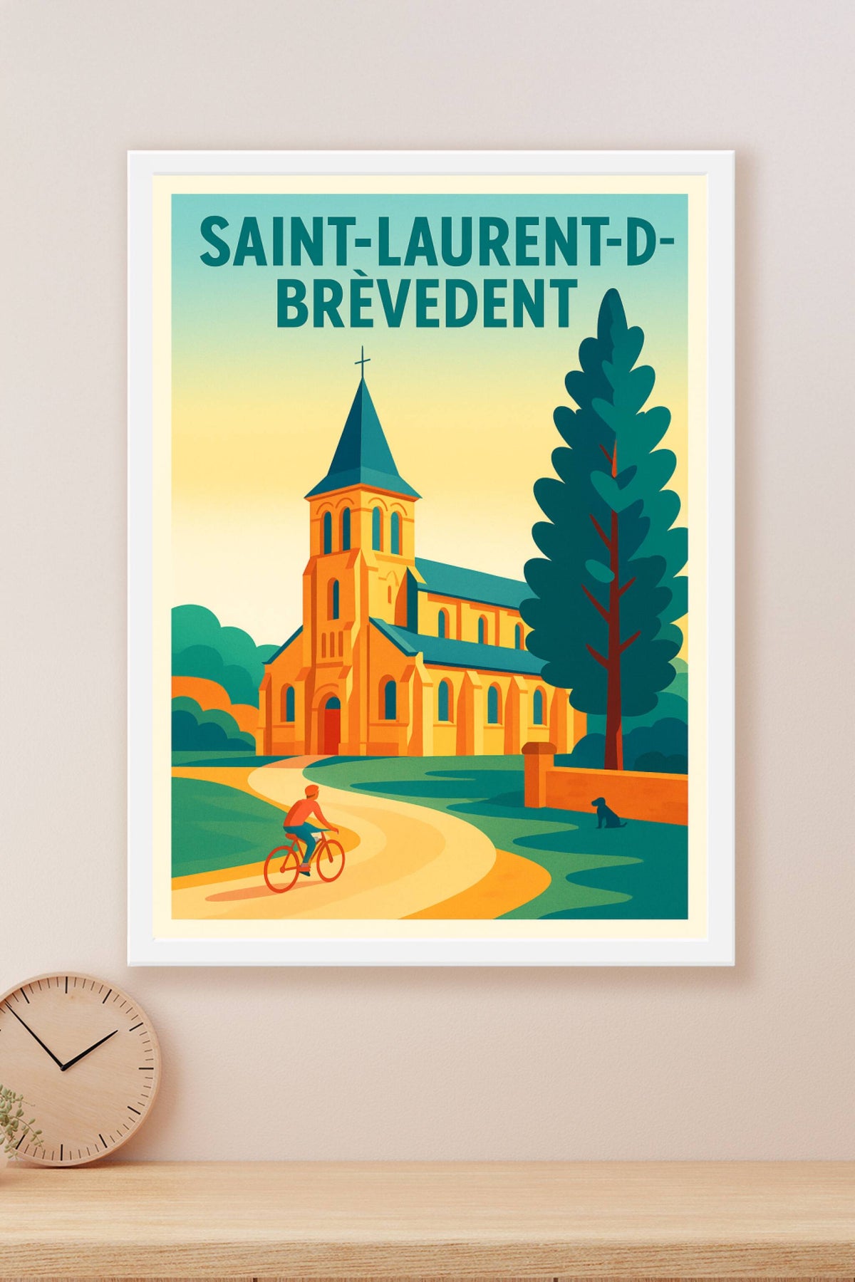 Affiche de Saint-Laurent-de-Brèvedent - Charme et sérénité normande