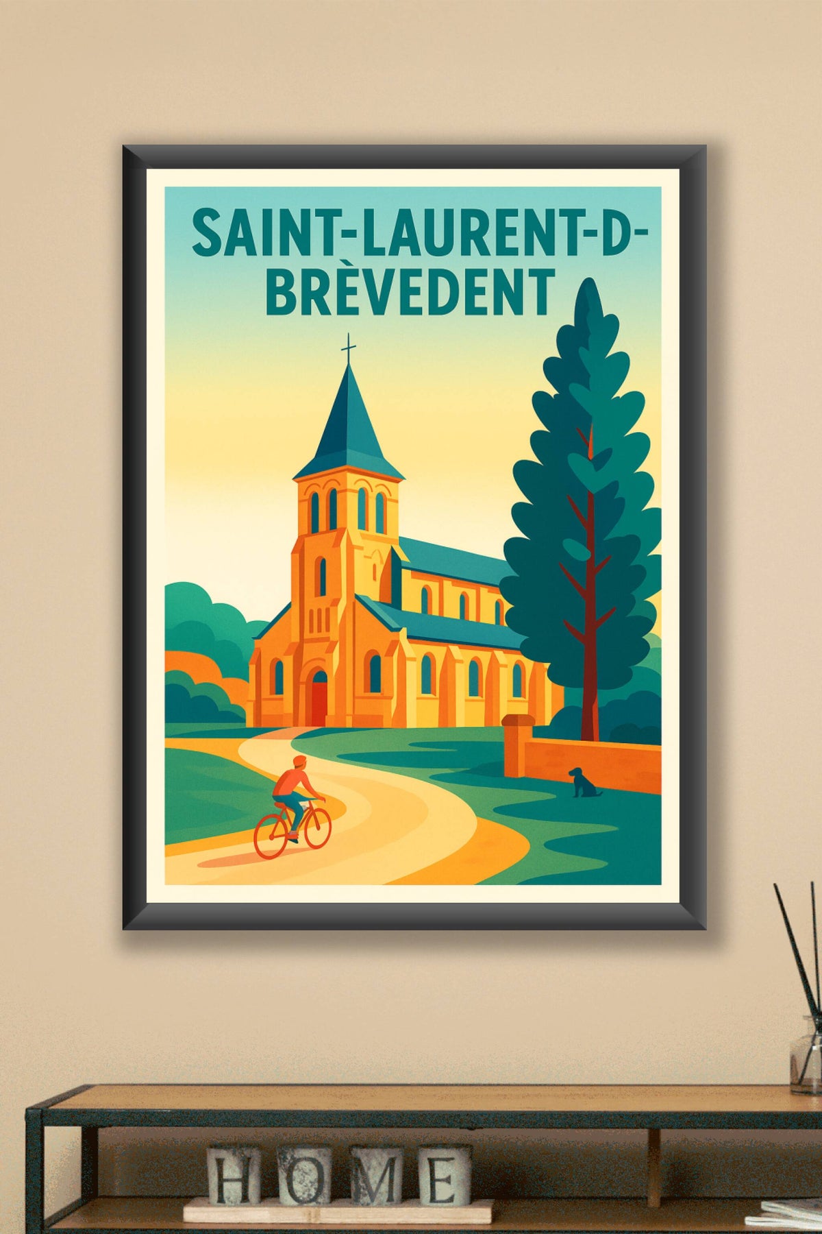 Affiche de Saint-Laurent-de-Brèvedent - Charme et sérénité normande