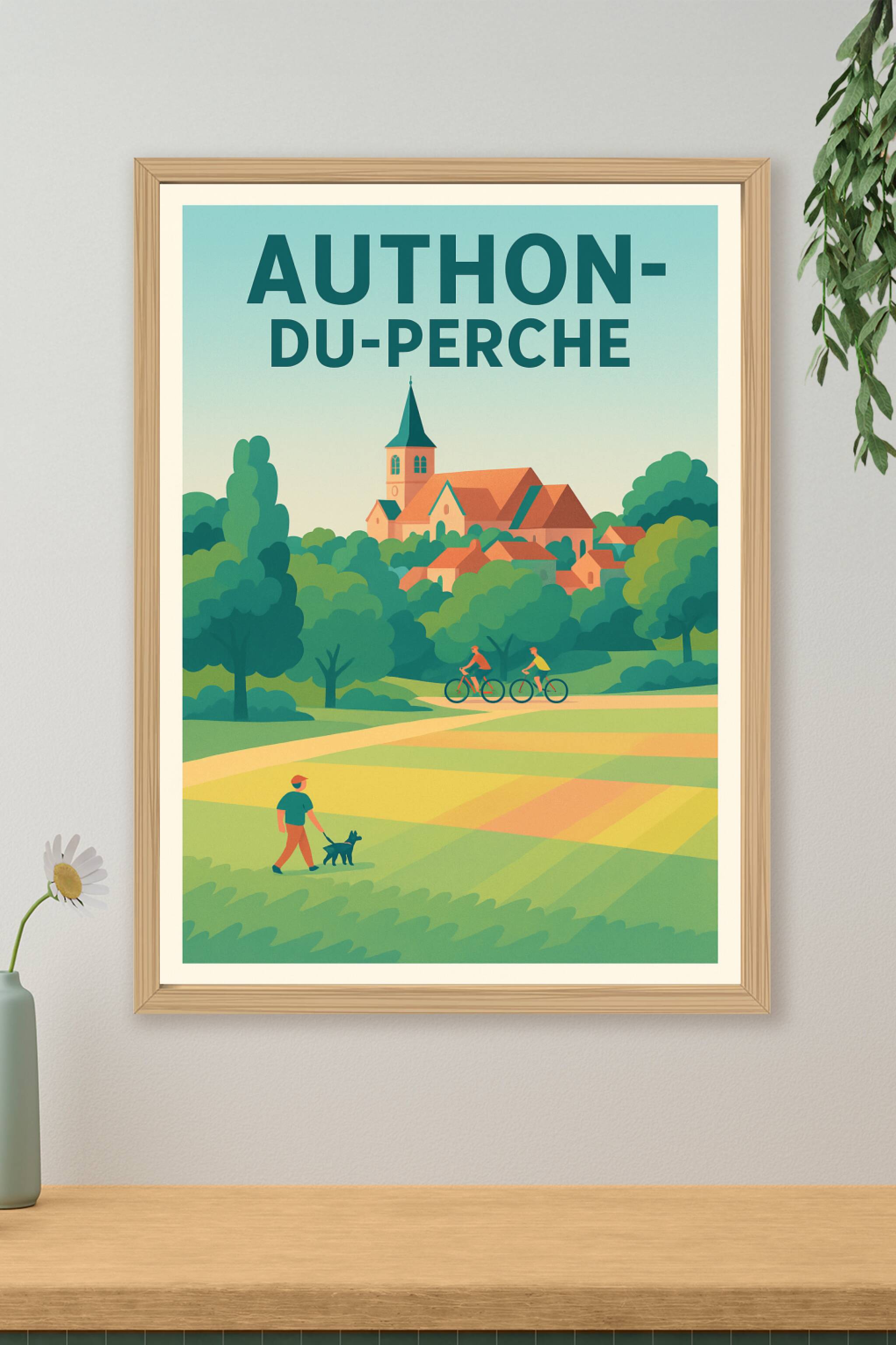 Affiche de Authon-du-Perche - Charme bucolique et douceur de vivre