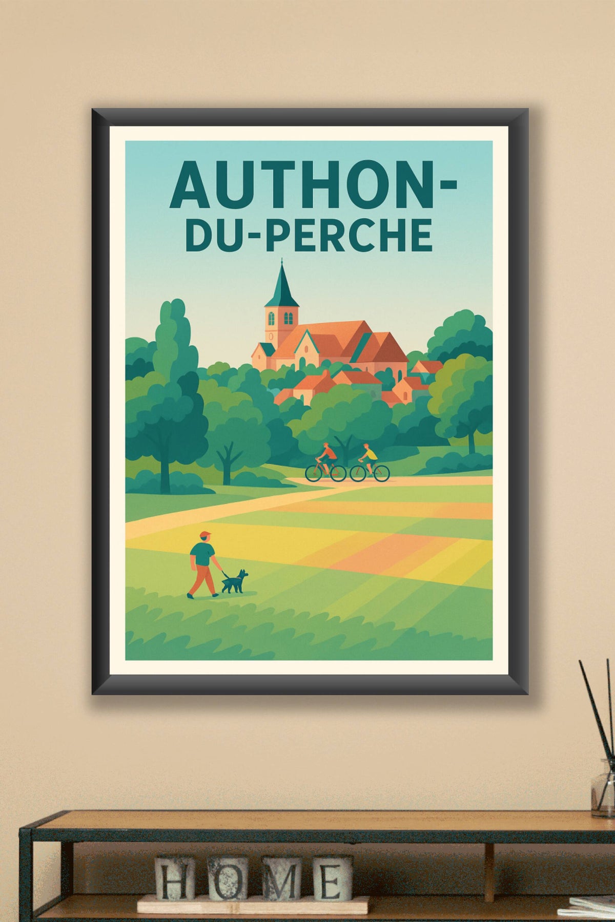 Affiche de Authon-du-Perche - Charme bucolique et douceur de vivre