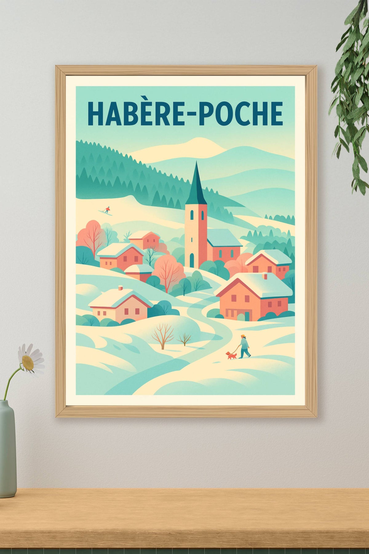Affiche de Habère-Poche - Charme hivernal au cœur des Alpes