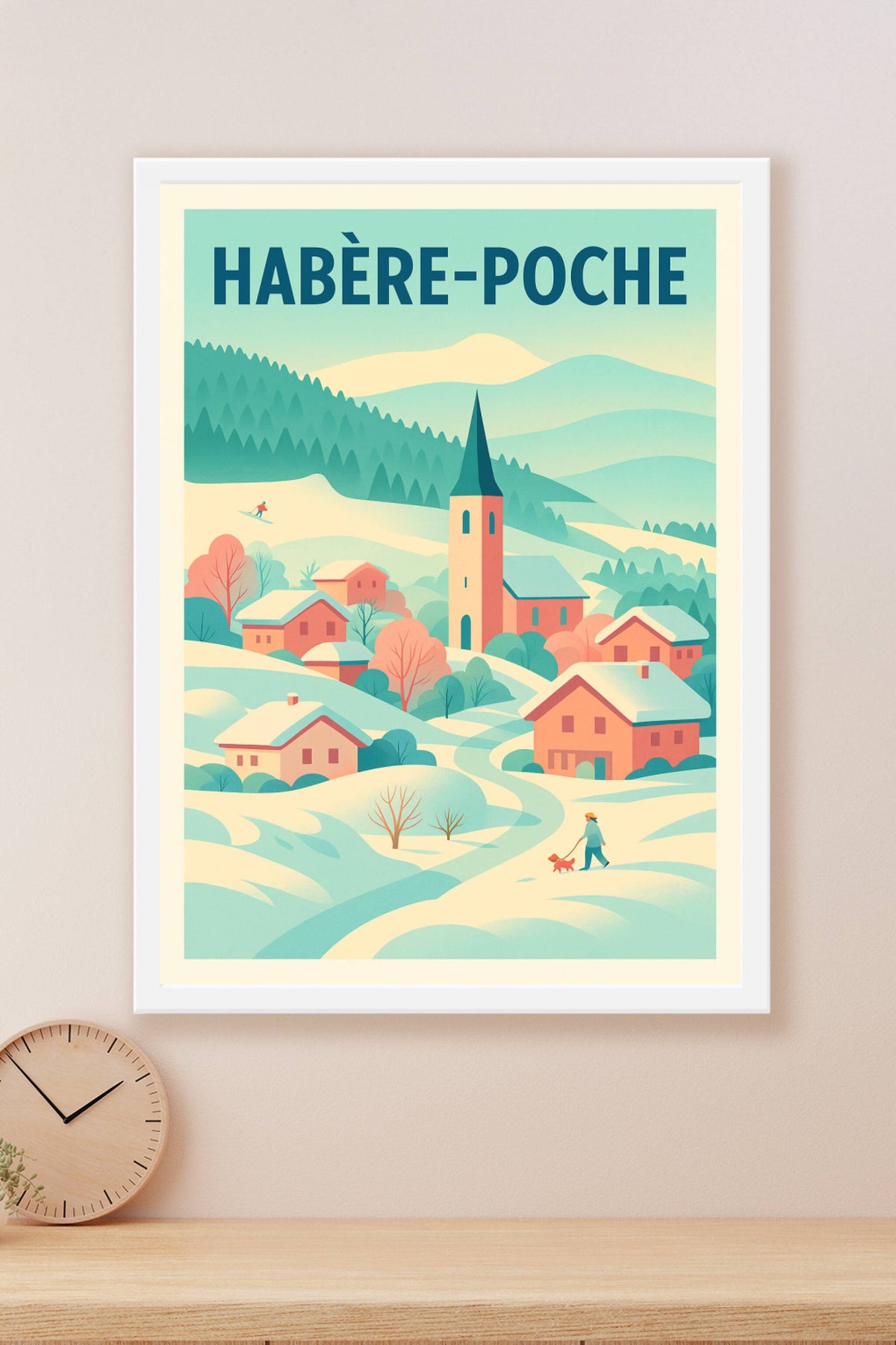 Affiche de Habère-Poche - Charme hivernal au cœur des Alpes