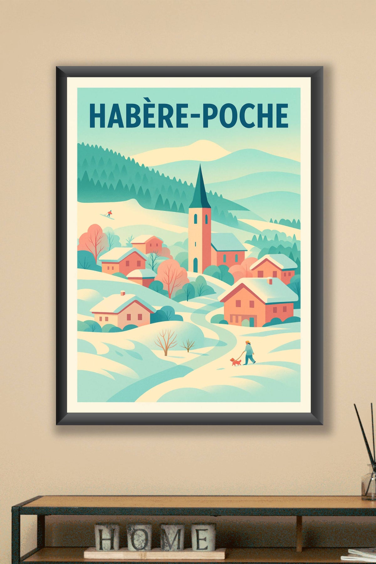 Affiche de Habère-Poche - Charme hivernal au cœur des Alpes