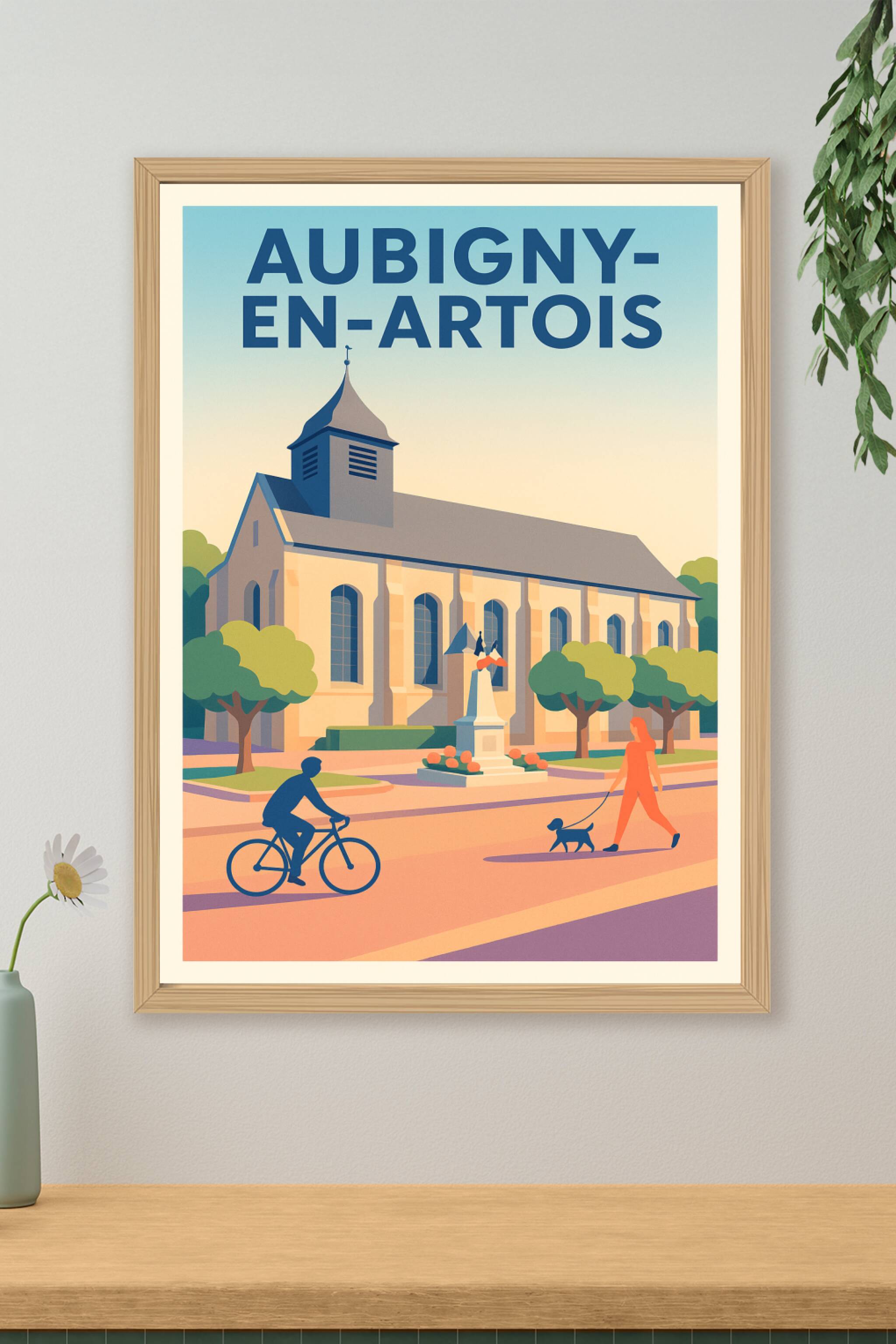 Affiche de Aubigny-en-Artois - Charme paisible au cœur d'une commune historique