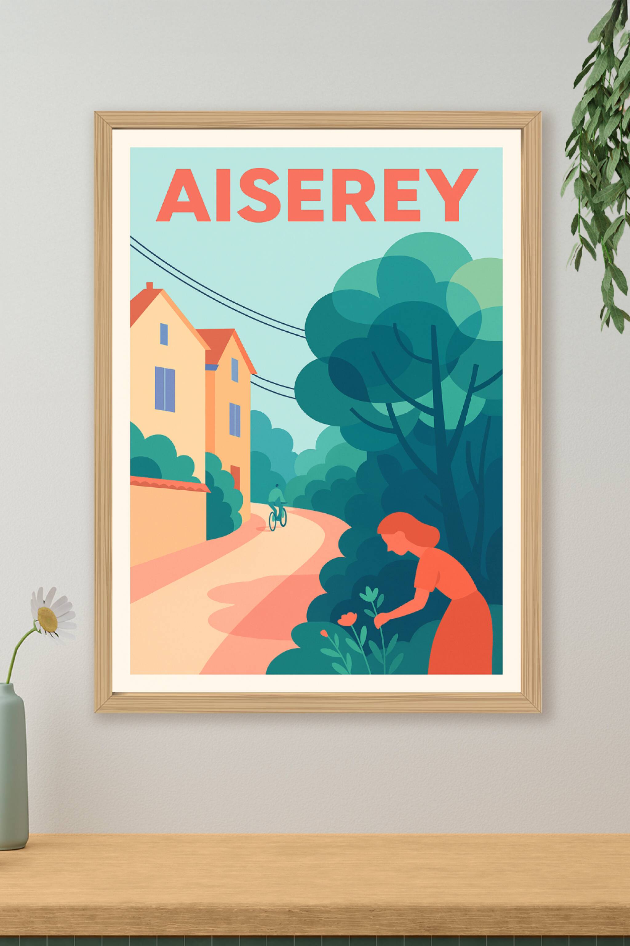 Affiche de Aiserey - Douceur champêtre et sérénité bucolique
