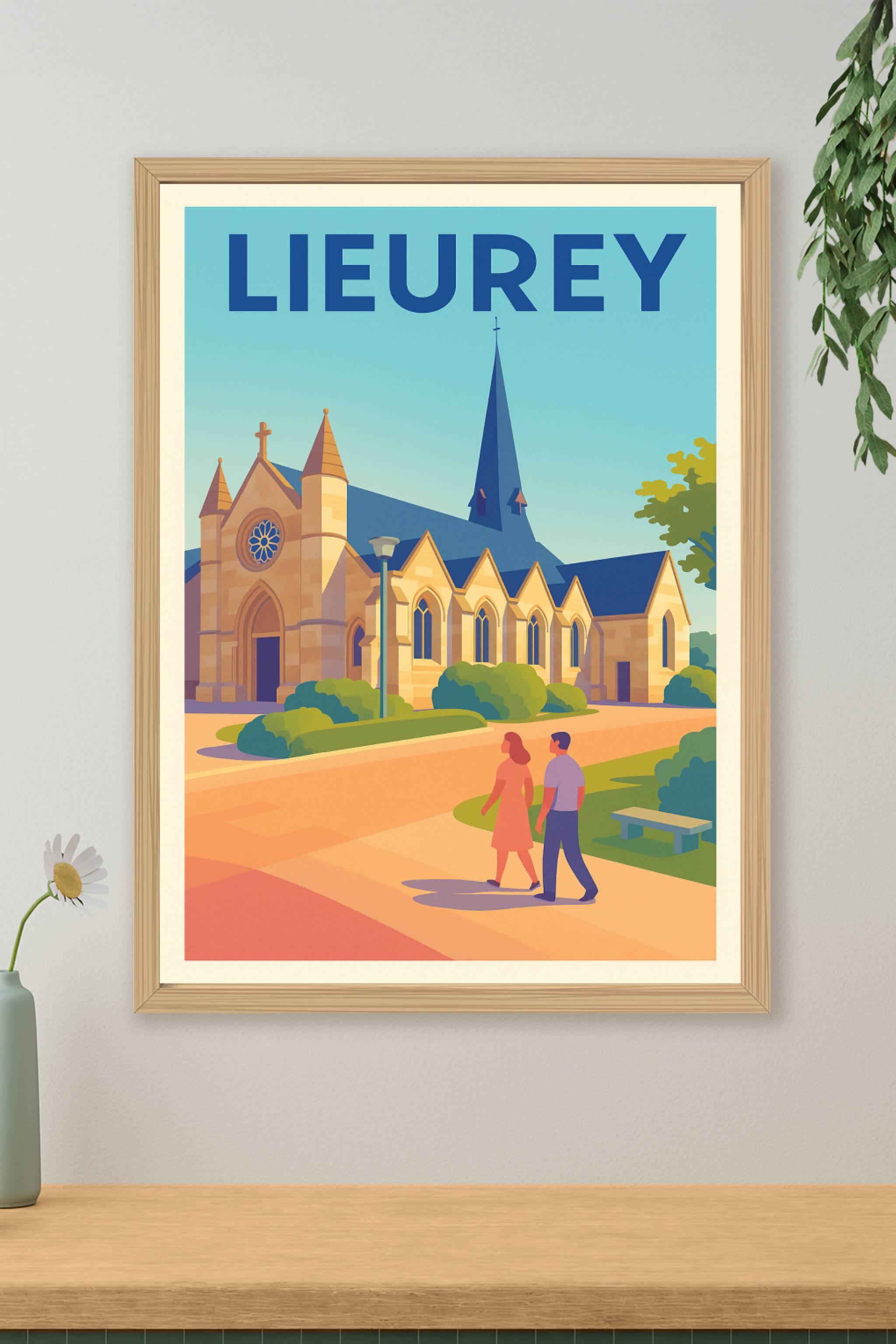 Affiche de Lieurey - Charme paisible et architecture élégante