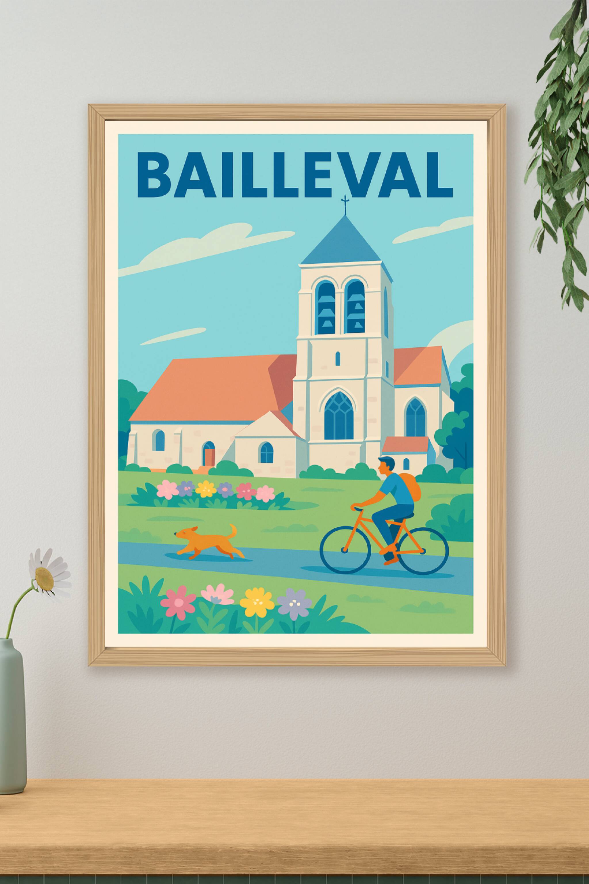 Affiche de Bailleval - Charme bucolique et douceur de vivre
