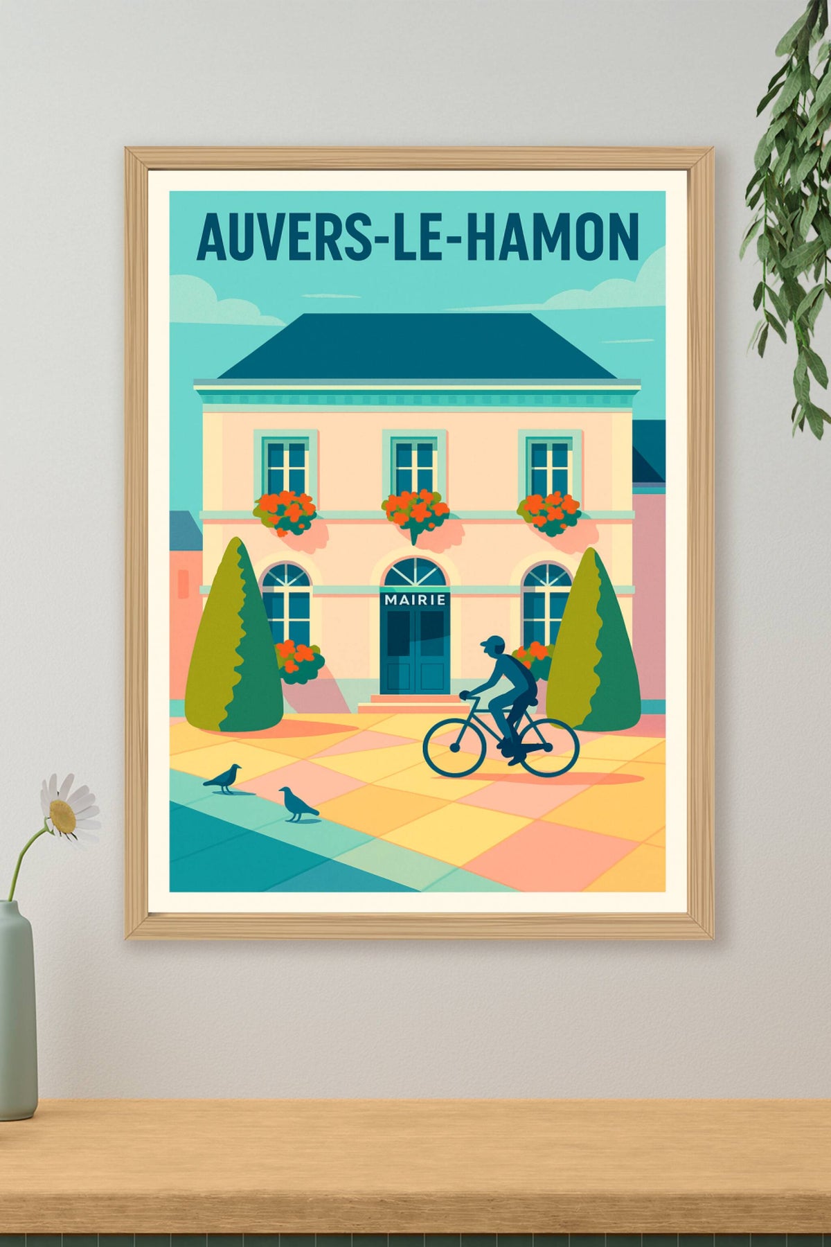 Affiche de Auvers-le-Hamon - Charme et sérénité à la mairie