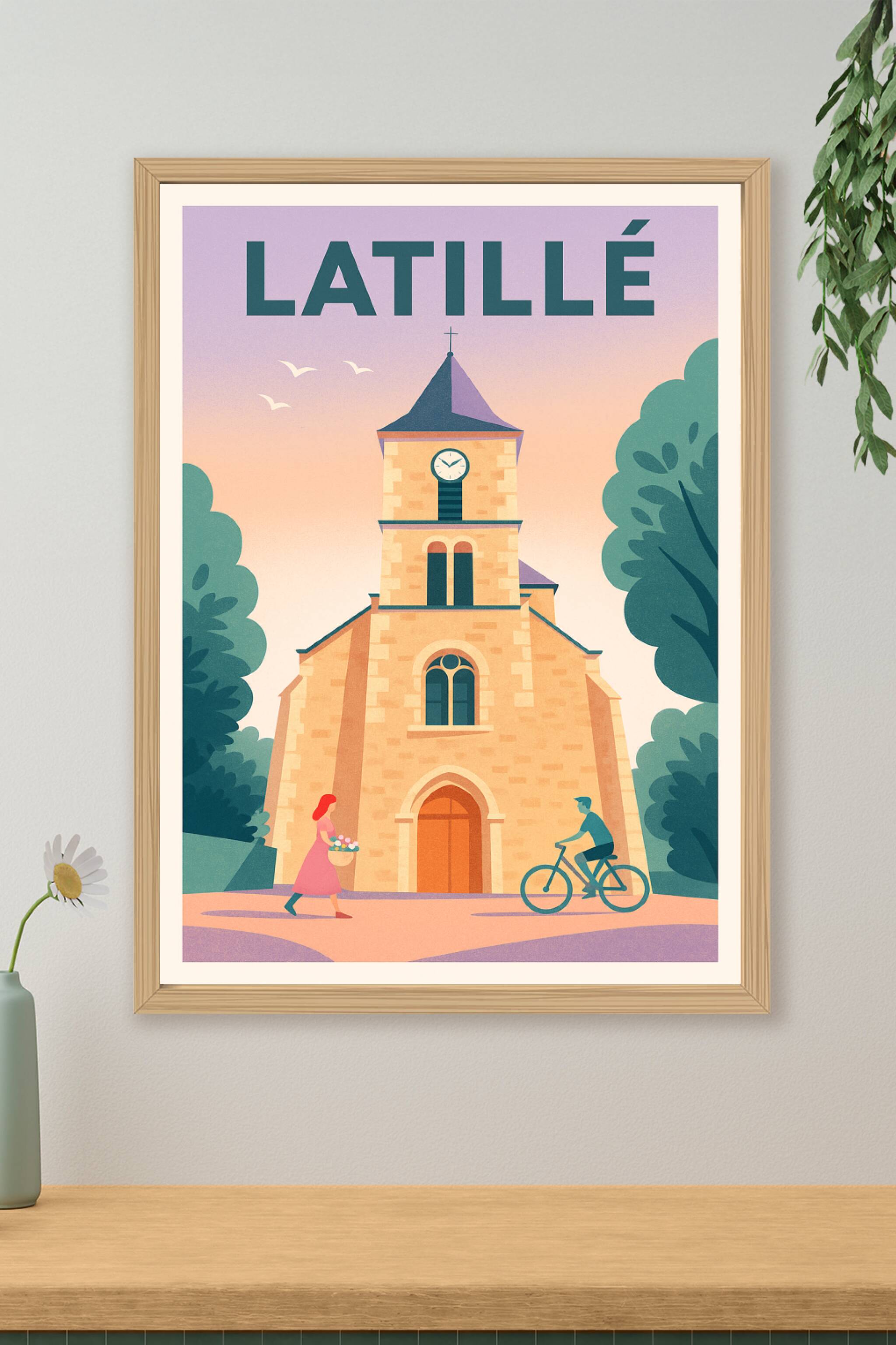 Affiche de Latillé - Charme et douceur au cœur de la nature