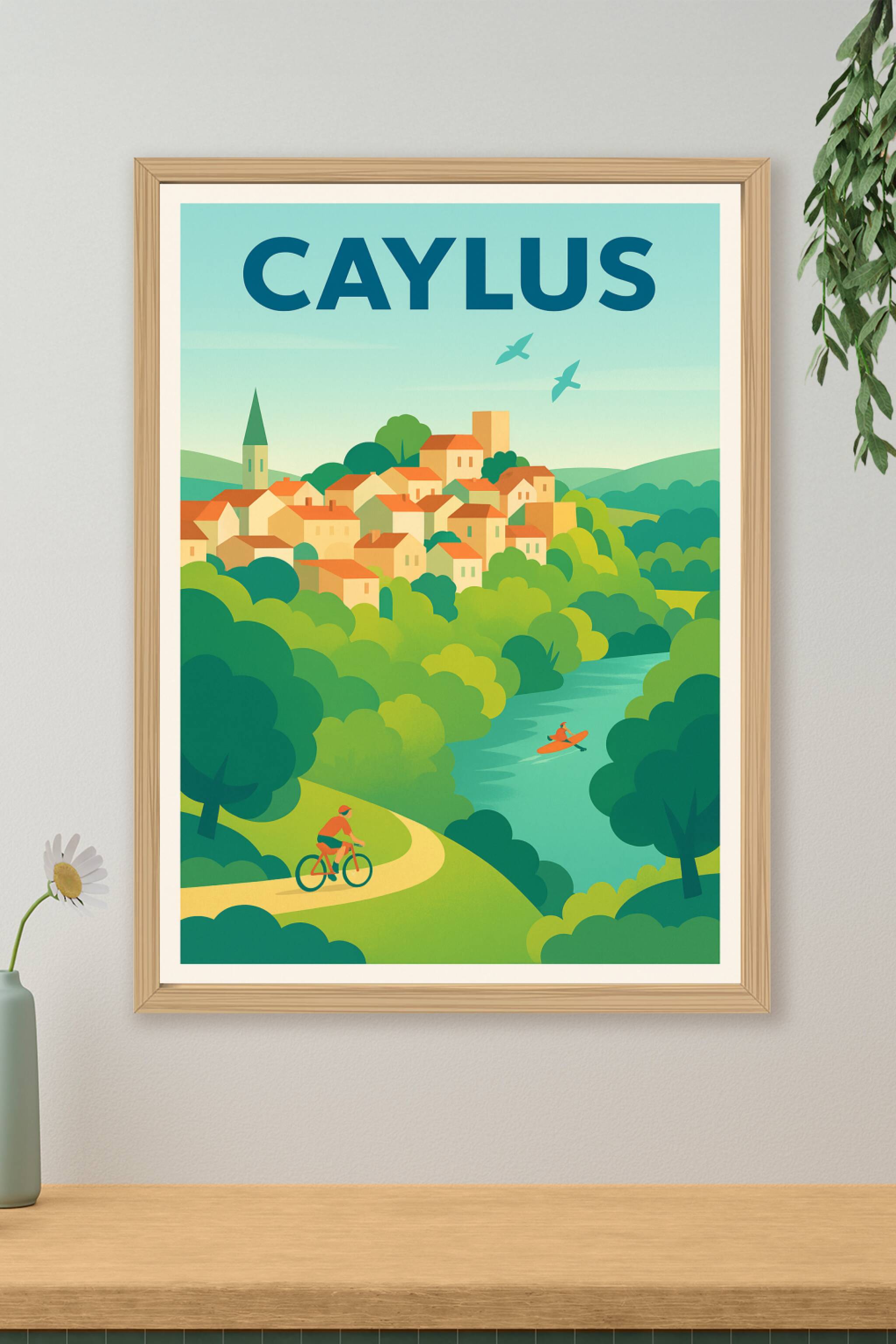 Affiche de Caylus - Harmonie naturelle au cœur du Tarn-et-Garonne