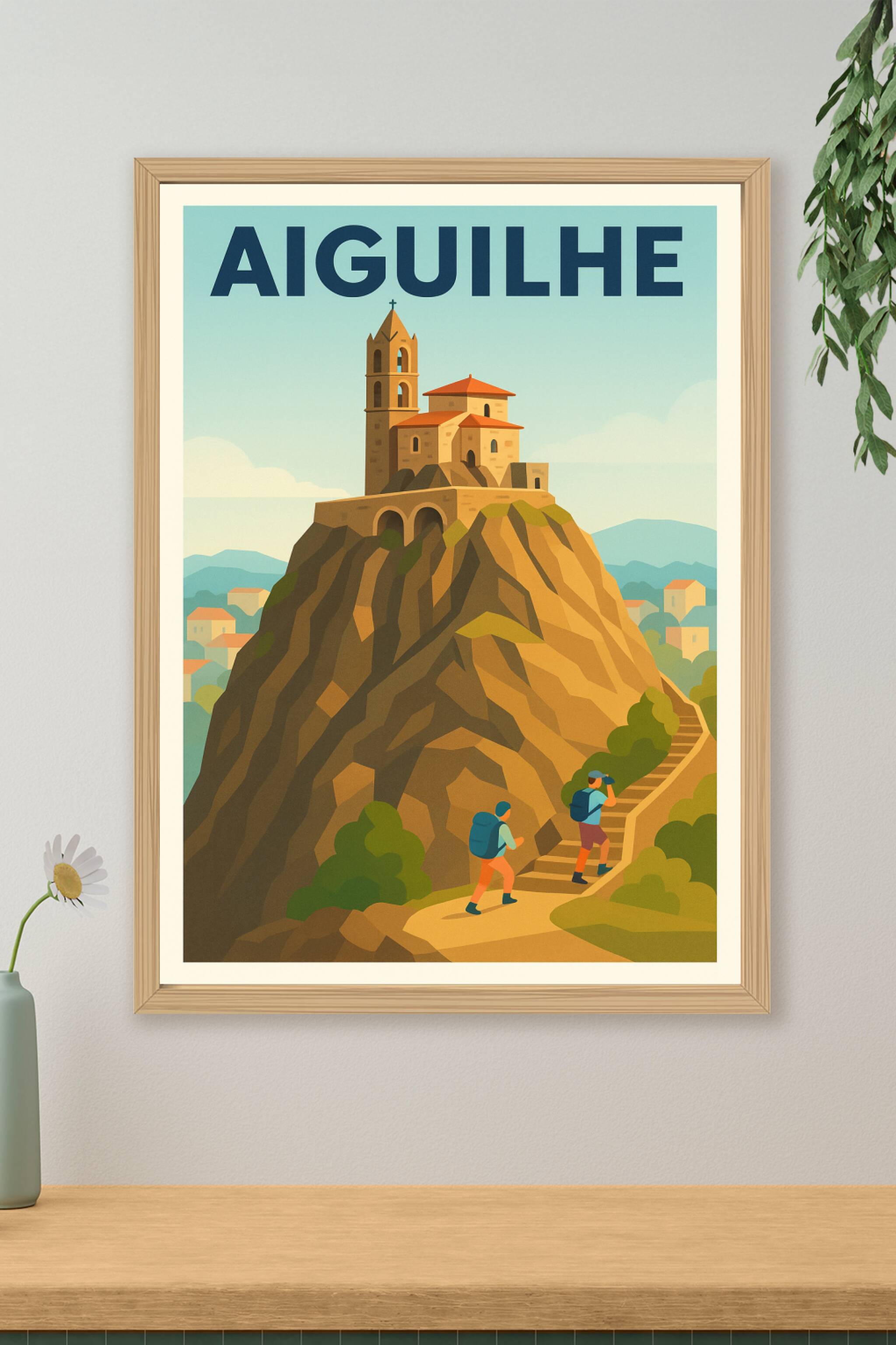 Affiche de Aiguilhe - L'ascension emblématique du rocher