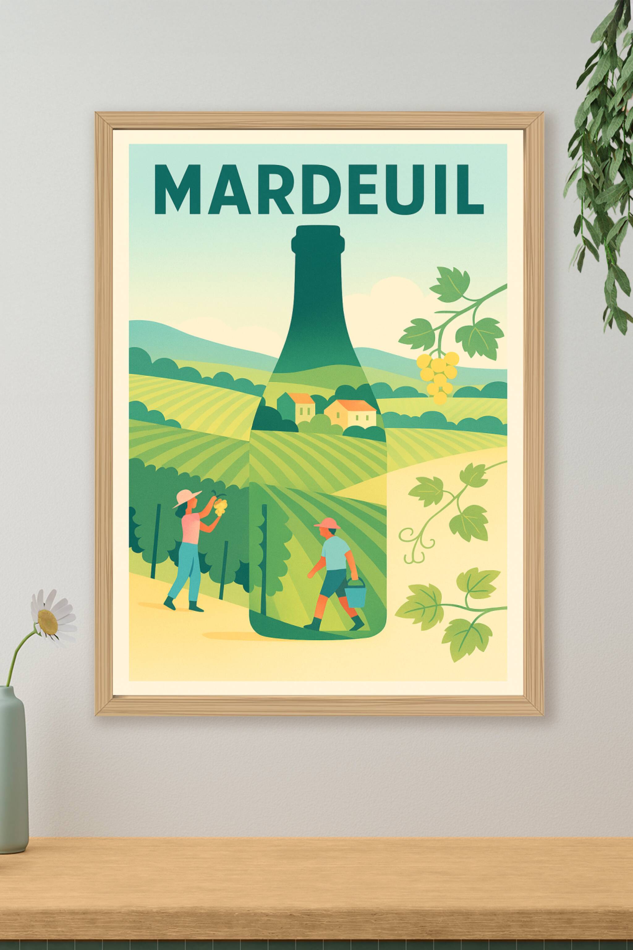 Affiche de Mardeuil - Terroir et Vignobles en Harmonie