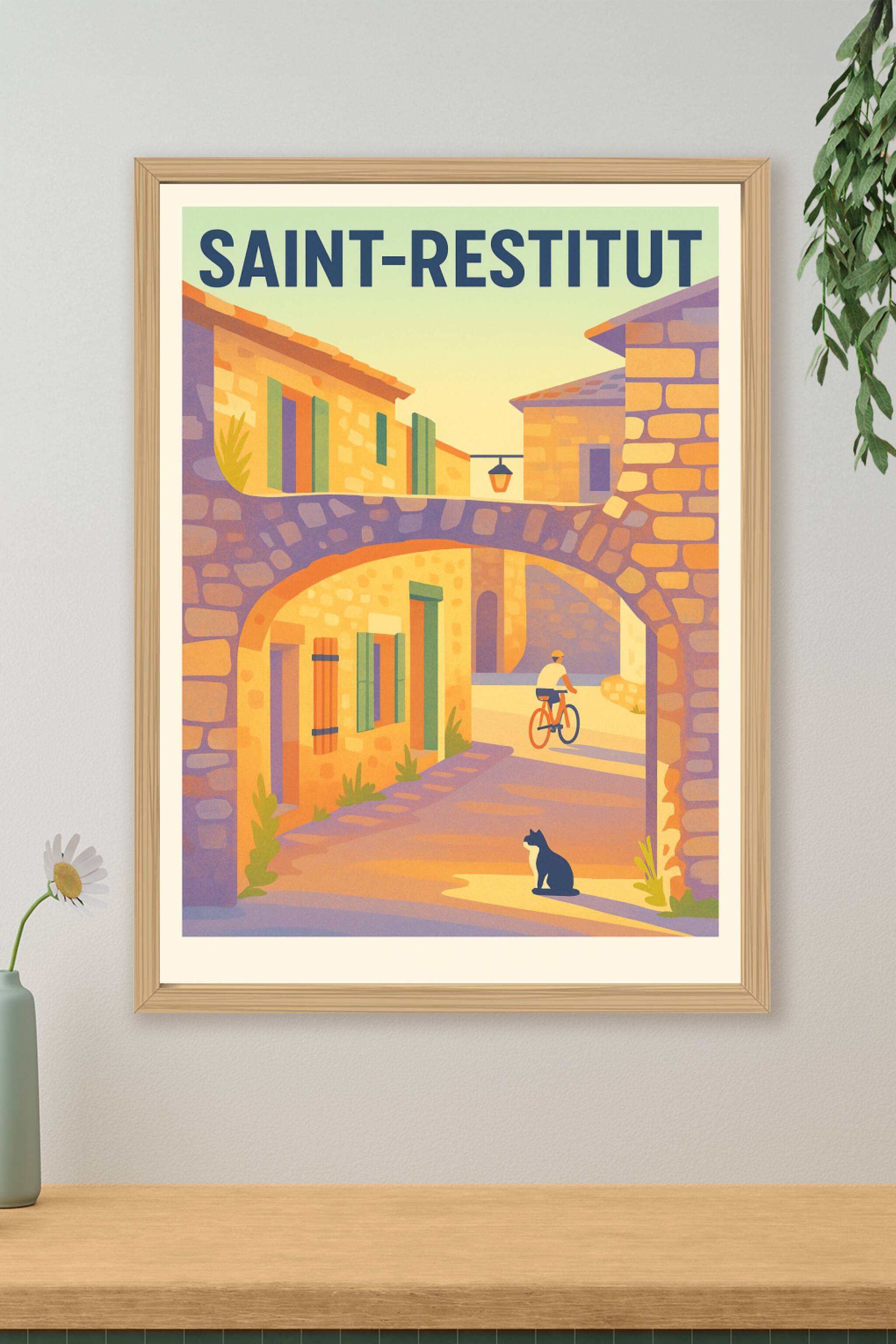 Affiche de Saint-Restitut - L'authenticité provençale au fil des ruelles