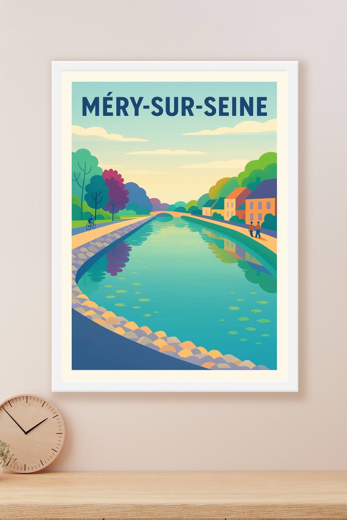 Affiche de Méry-sur-Seine - Le charme paisible au fil de l'eau