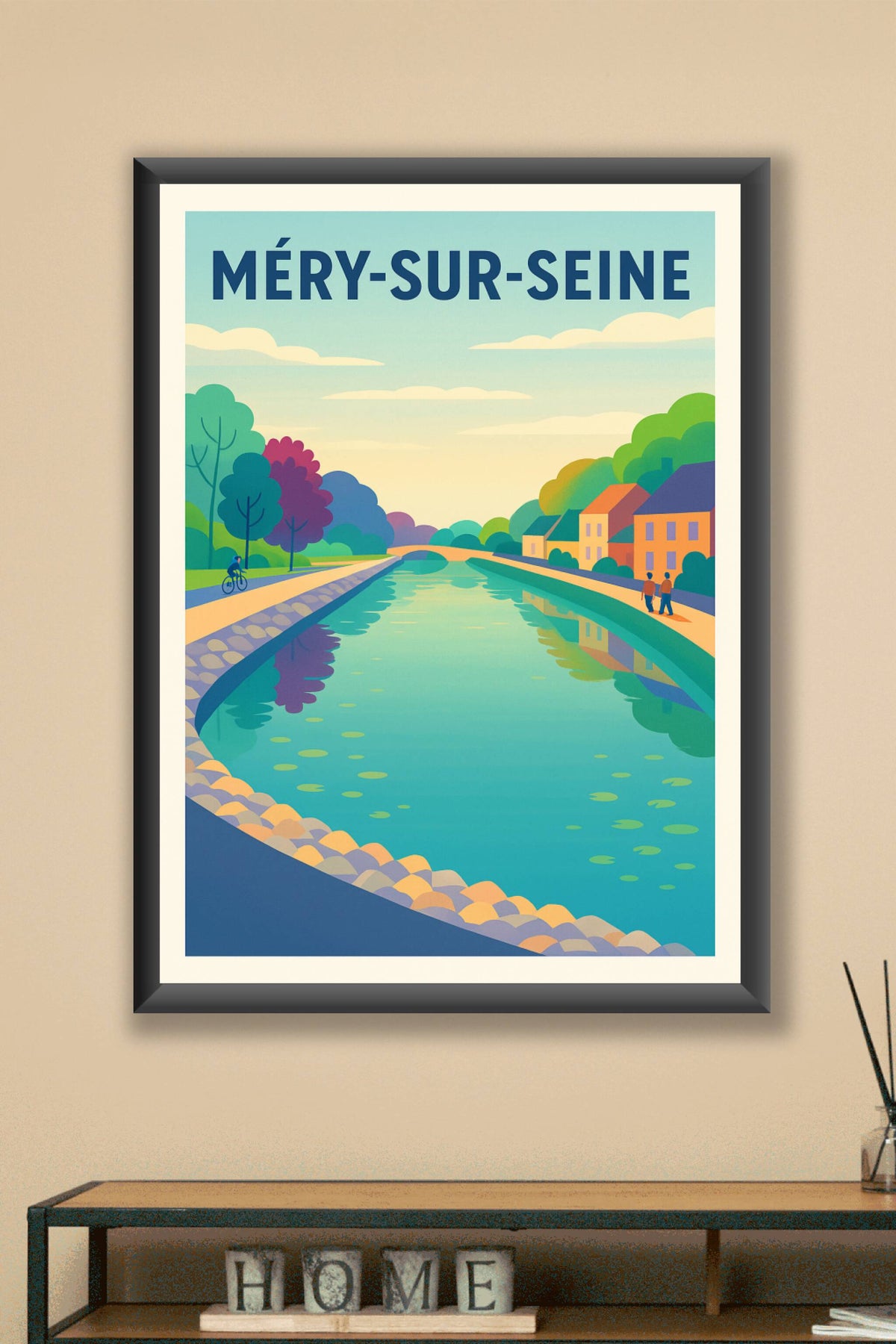 Affiche de Méry-sur-Seine - Le charme paisible au fil de l'eau