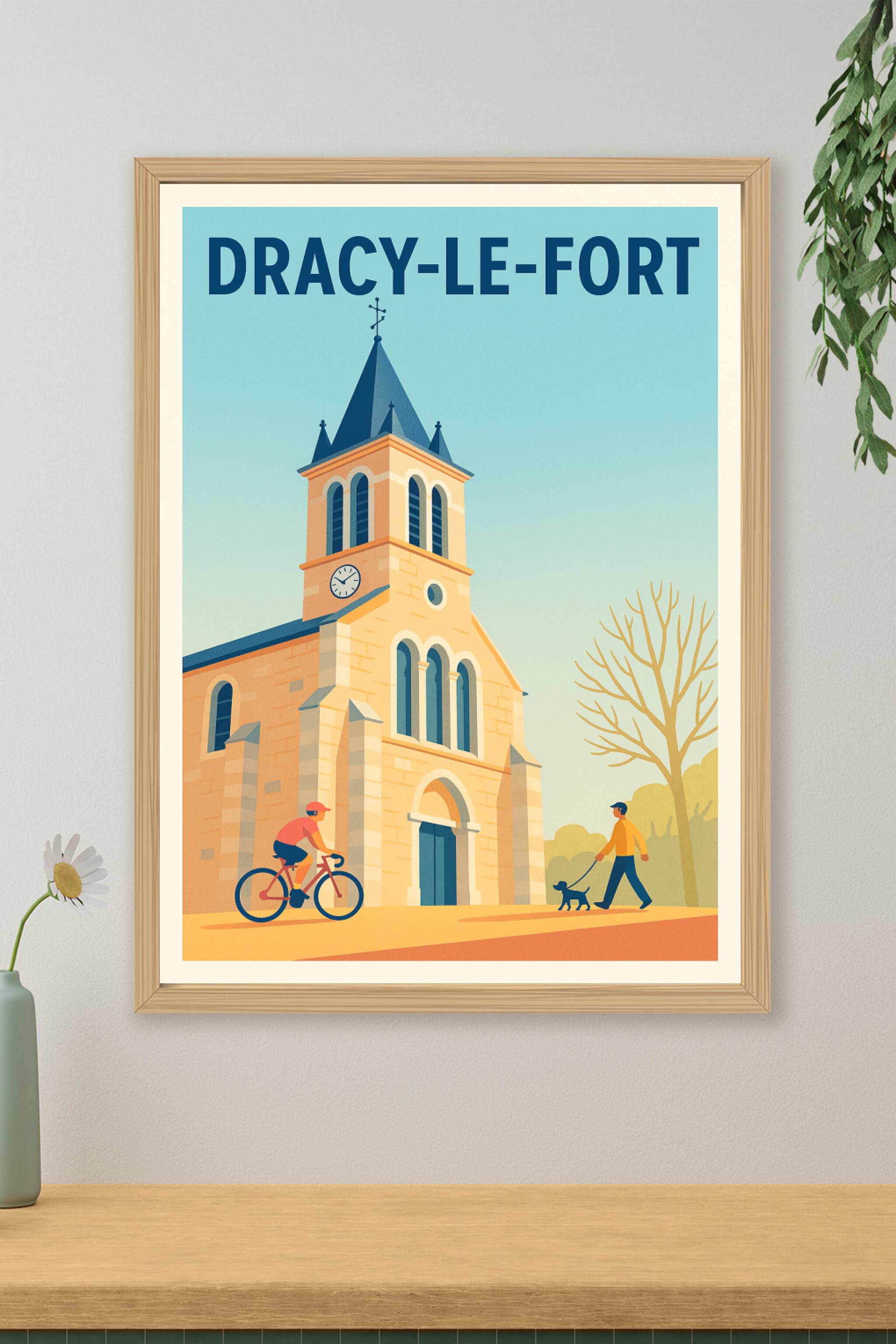 Affiche de Dracy-le-Fort - Charme et tranquillité au cœur du village